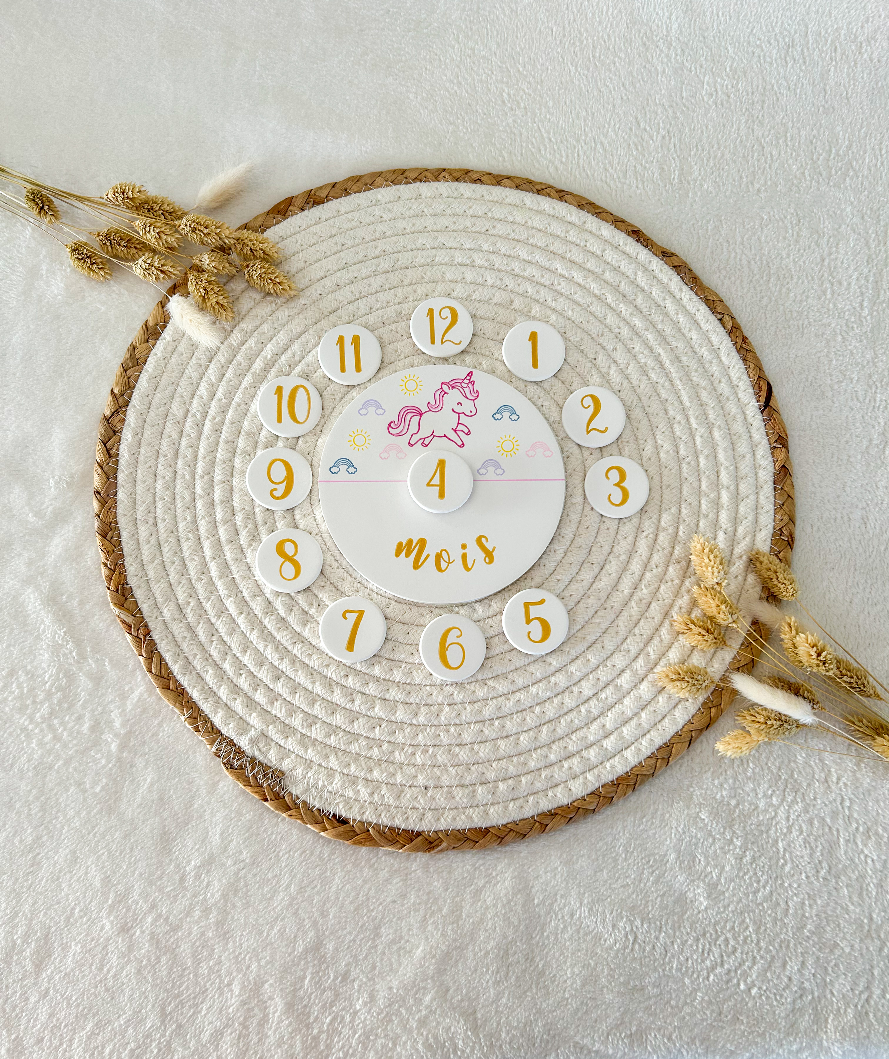 Carte étape - LICORNE arc-en-ciel