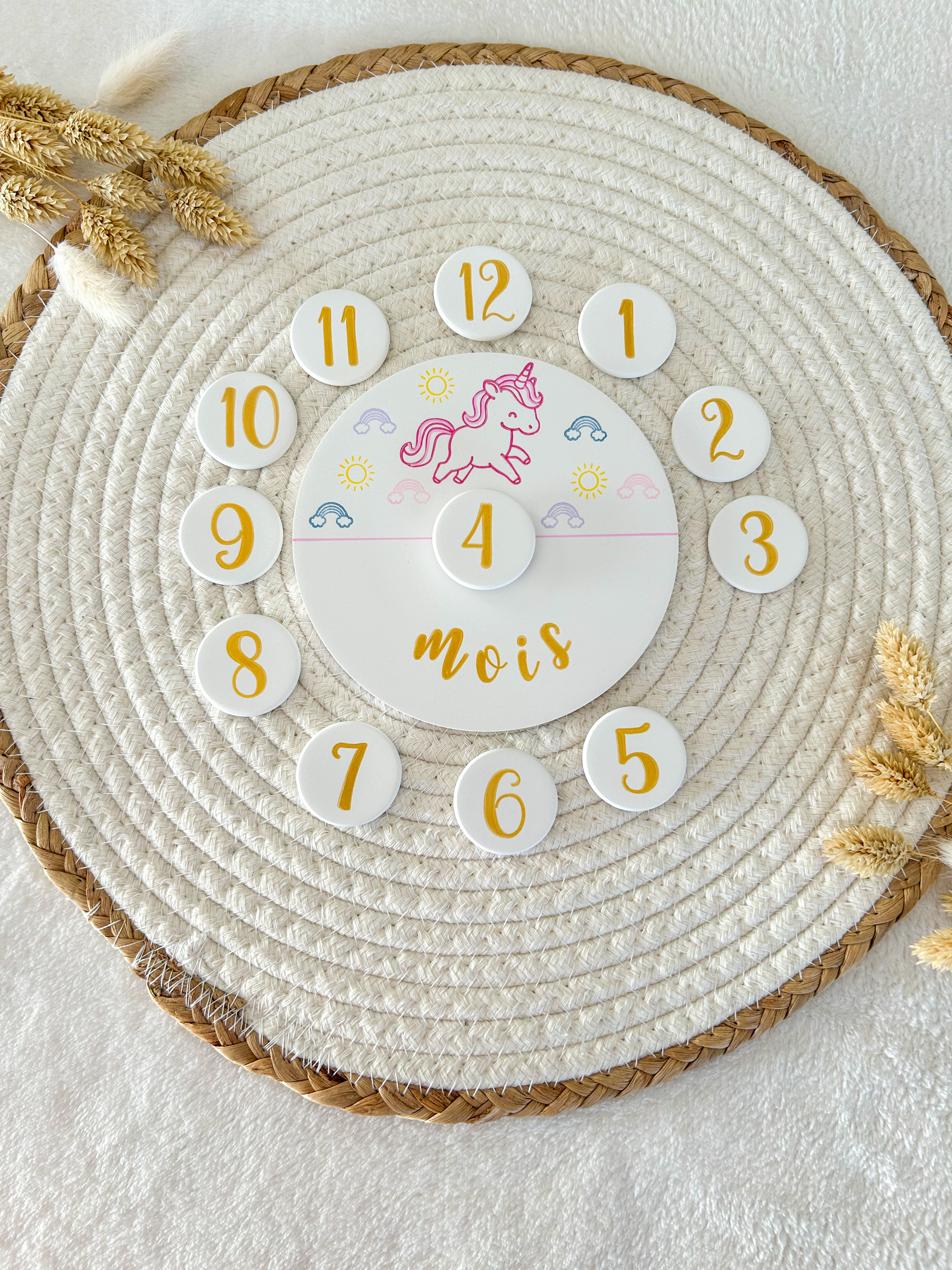 Carte étape - LICORNE arc-en-ciel