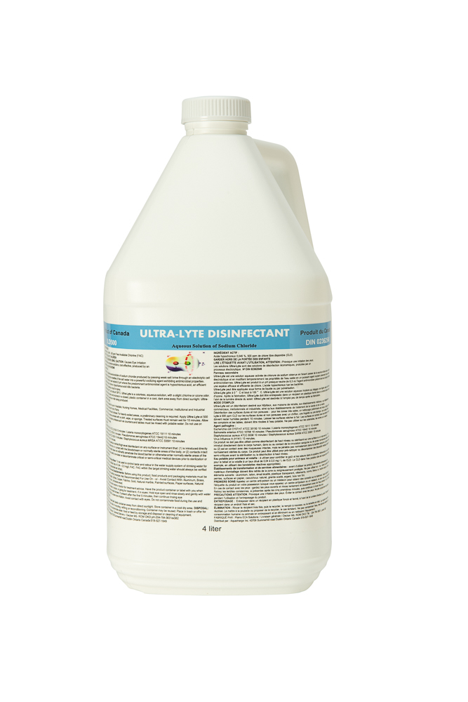 Ultra-lyte HOCl Hypochlorous Acid Disinfectant 4X4L Case
