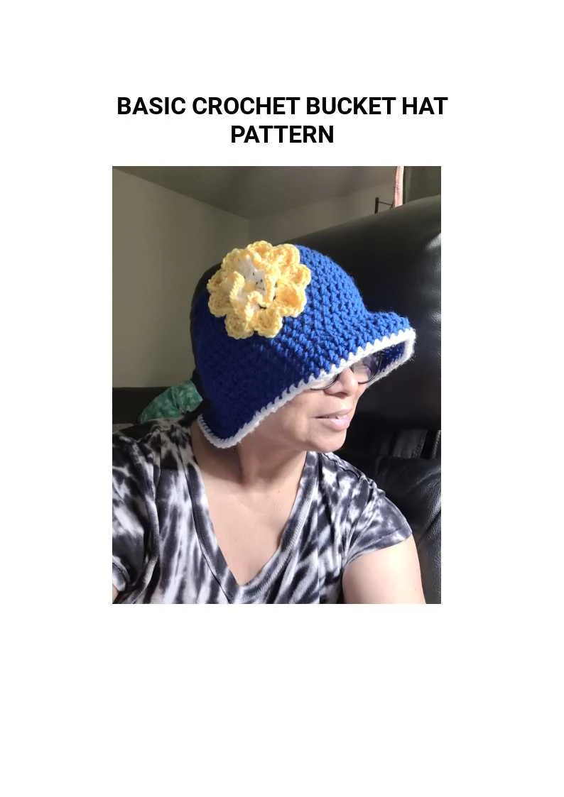 Basic Crochet Bucket Hat Pattern