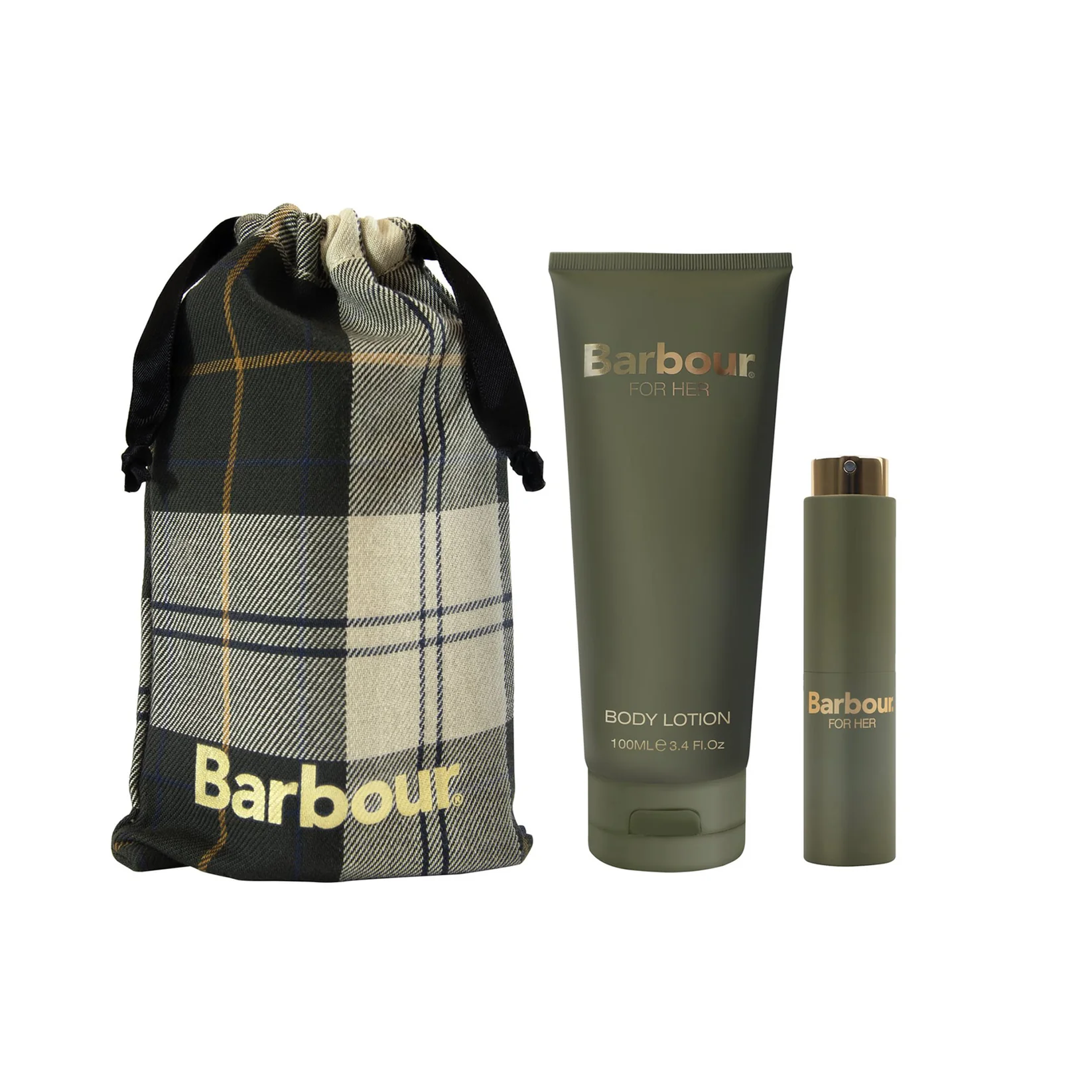 Barbour For Her Bauble Set - 15ml Eau de Parfum + Body Lotion + Drawstring Bag