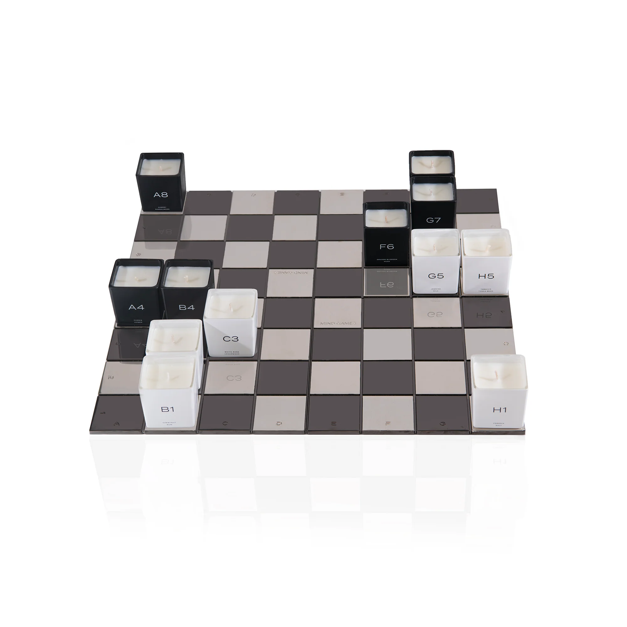 Limited Edition Luxury Candle Set and Chessboard, 12 x 56g