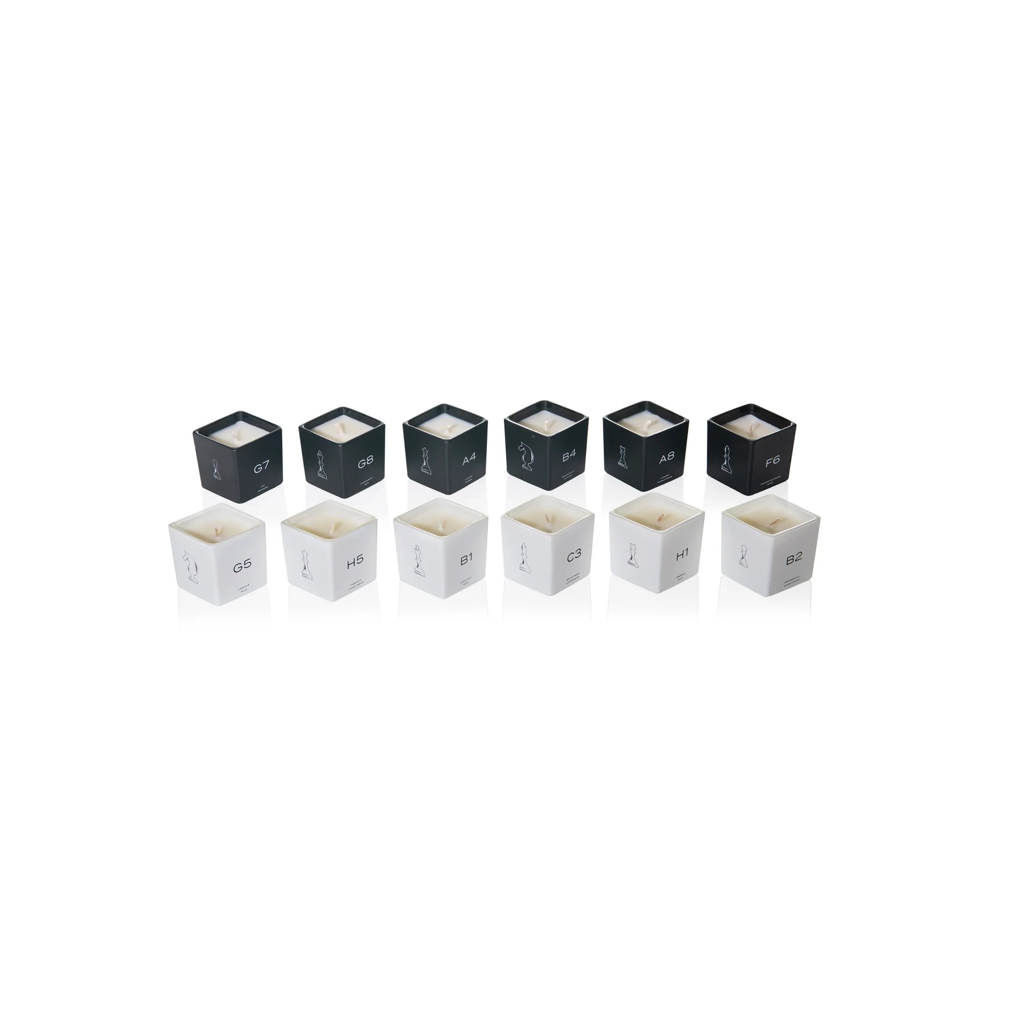 Limited Edition Luxury Candle Set and Chessboard, 12 x 56g