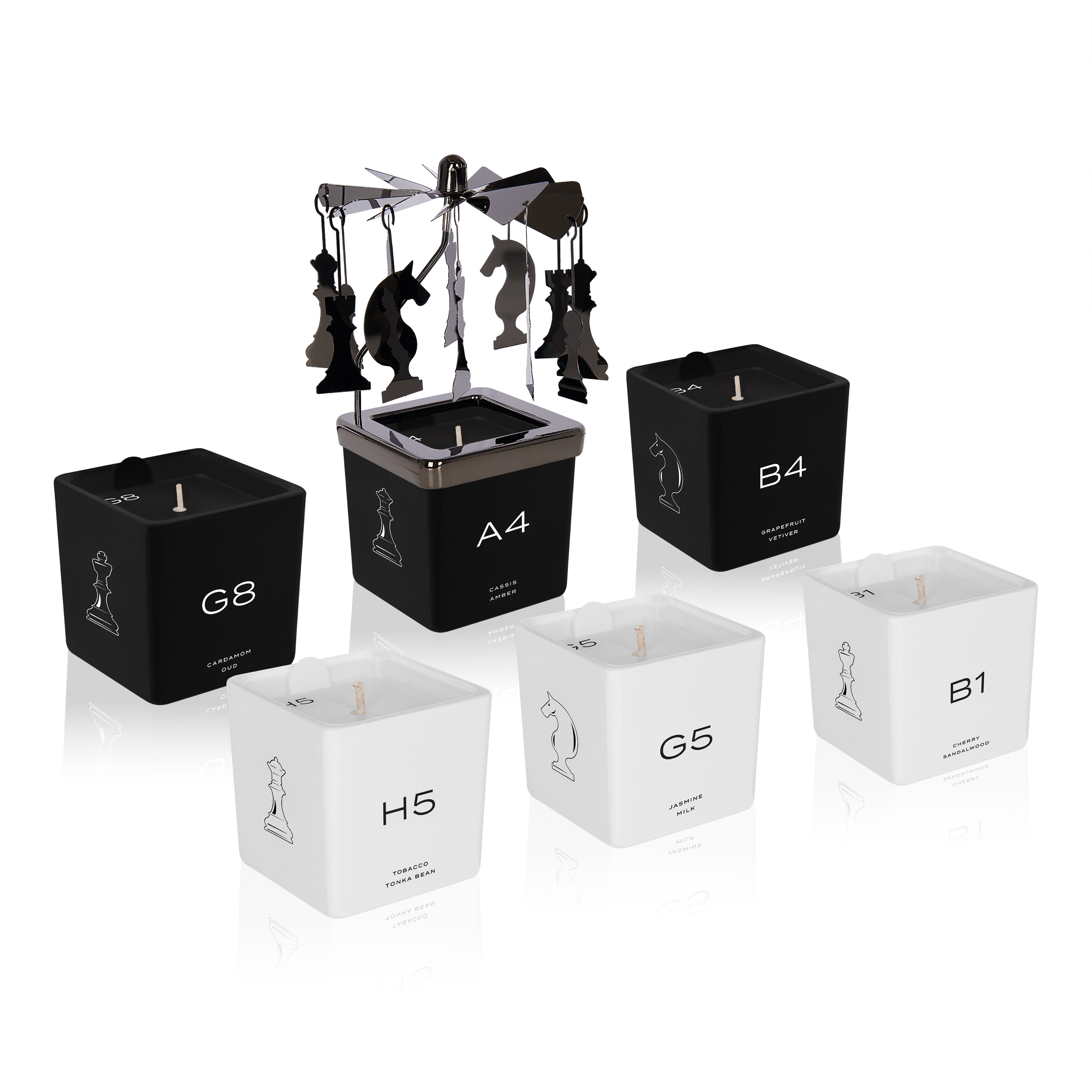 Votive Candles & Carousel Set - 6 x 56g