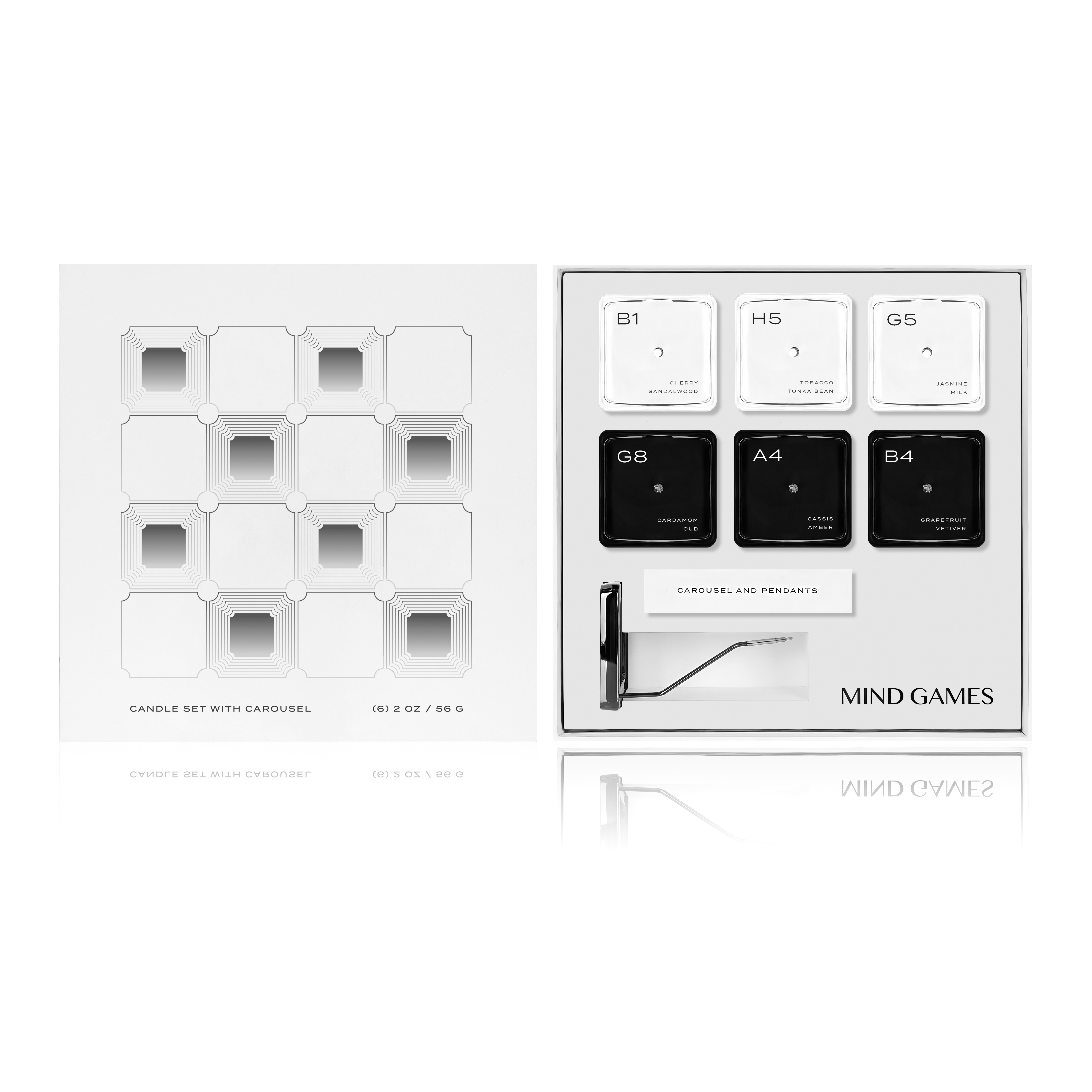 Votive Candles & Carousel Set - 6 x 56g