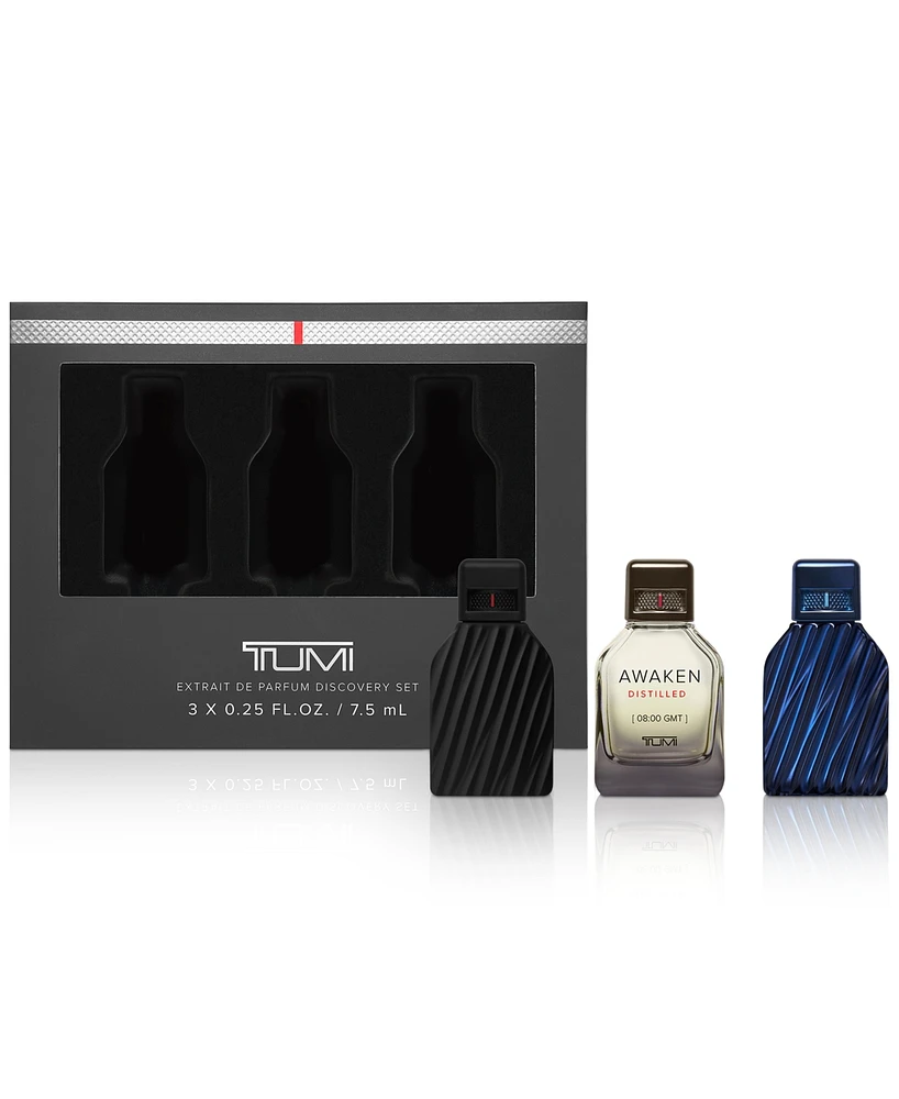 TUMI Men's Extrait de Parfum Discovery Set - 3 x 7.5 ml