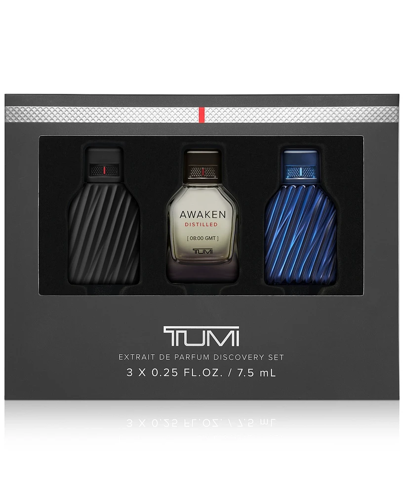 TUMI Men's Extrait de Parfum Discovery Set - 3 x 7.5 ml