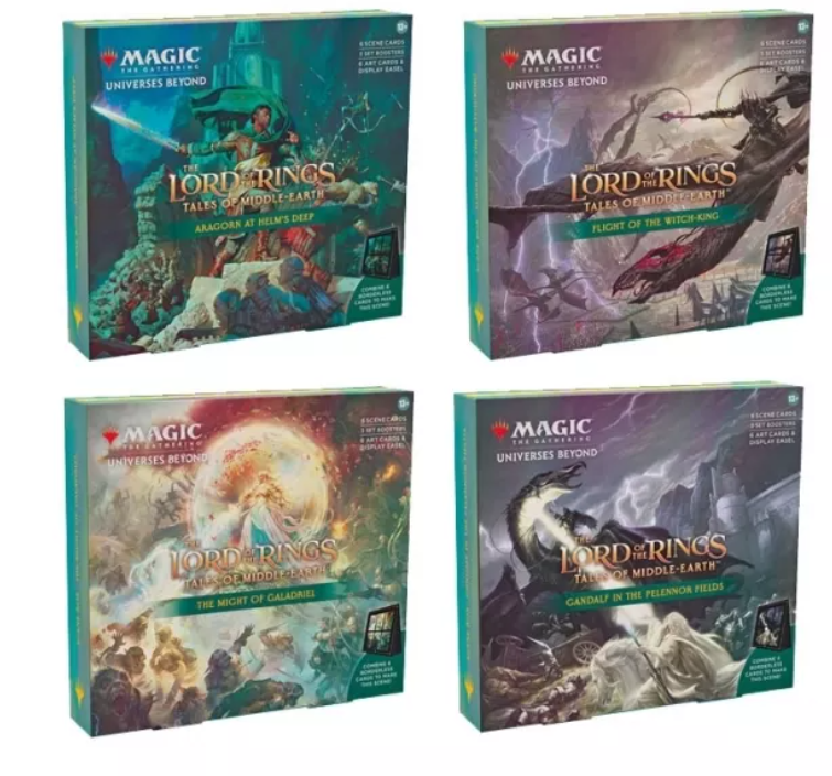 Scene Box Display (4 cajas) The Lord of the Rings: Tales of Middle-earth en Inglés - Magic The Gathering