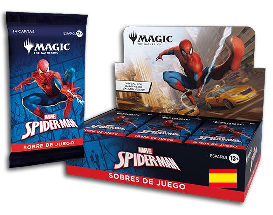 Magic: The Gathering | Marvel's Spider-Man - Caja de sobres de juego (Español)