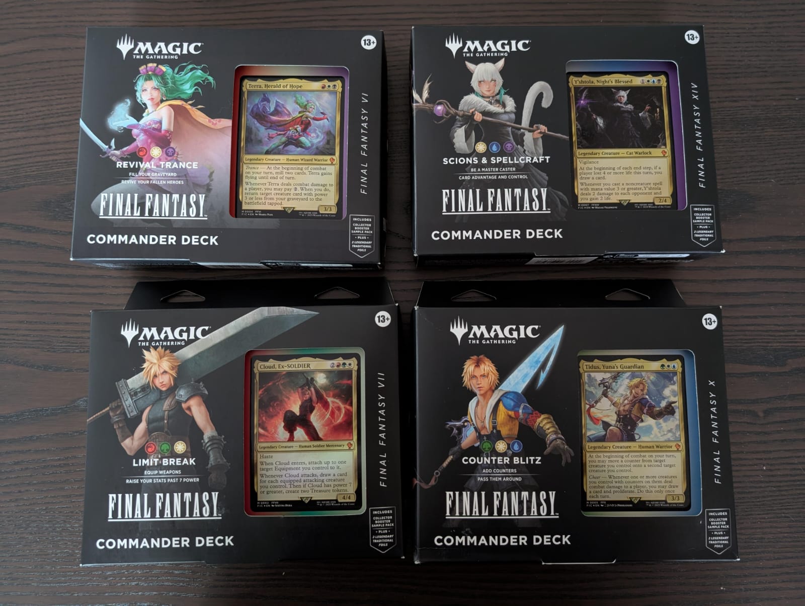 Lote 4 Mazos Final Fantasy ING