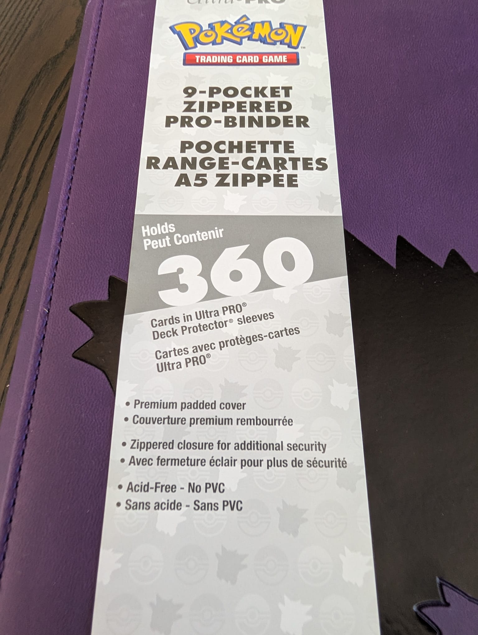 Carpeta Pokémon TCG Gengar Ultra Pro 360 huecos 