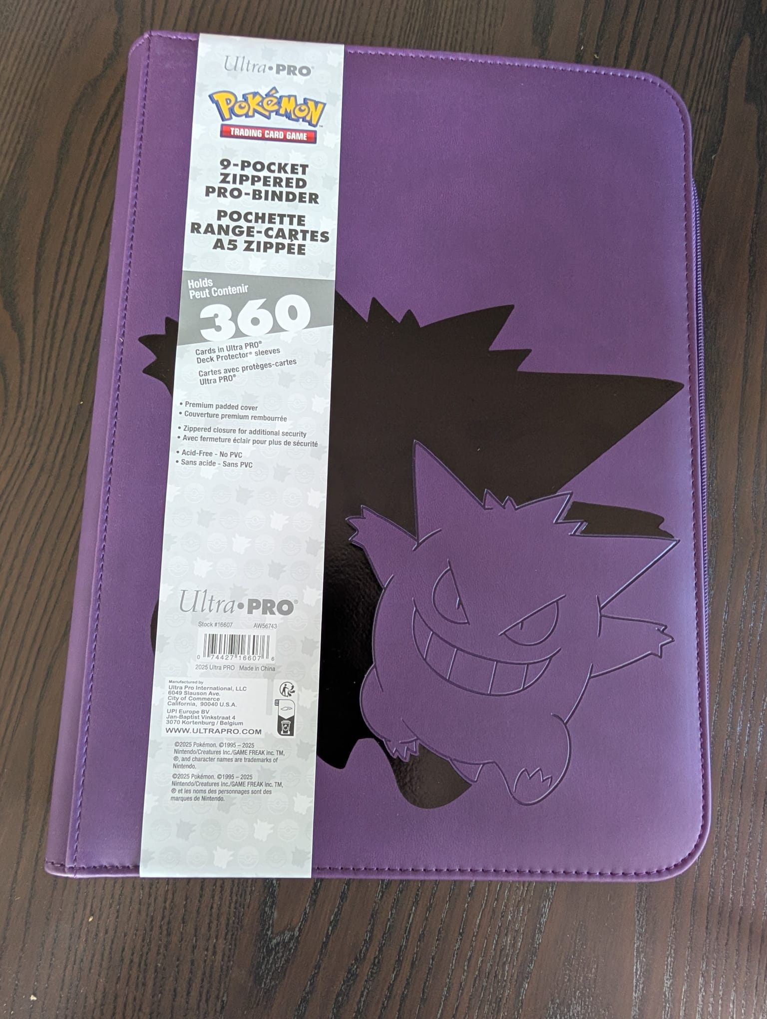 Carpeta Pokémon TCG Gengar Ultra Pro 360 huecos 