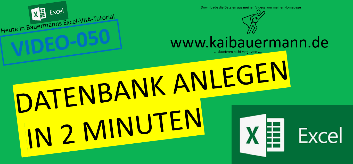 Video-050-Datenbank Anlegen