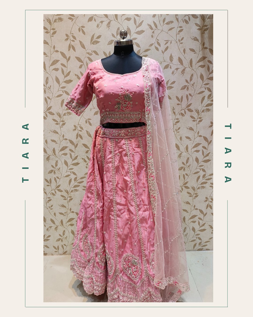Blush Royale – Embroidered Elegance Lehenga Set 23 