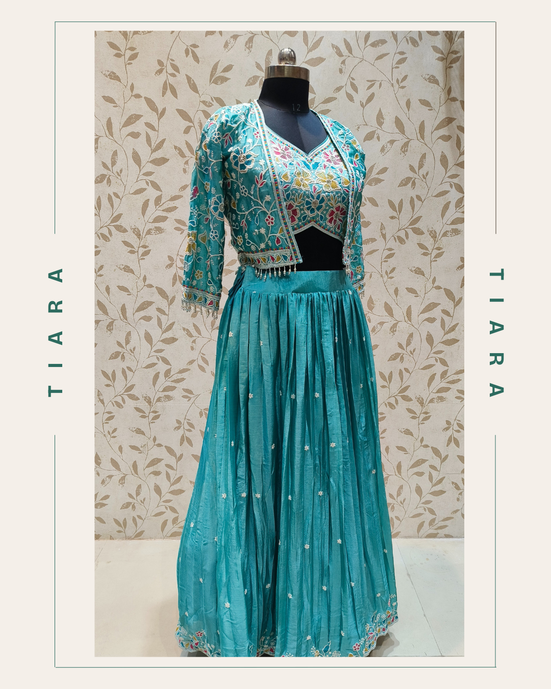 Ocean Bloom – Embroidered Lehenga Set 40 