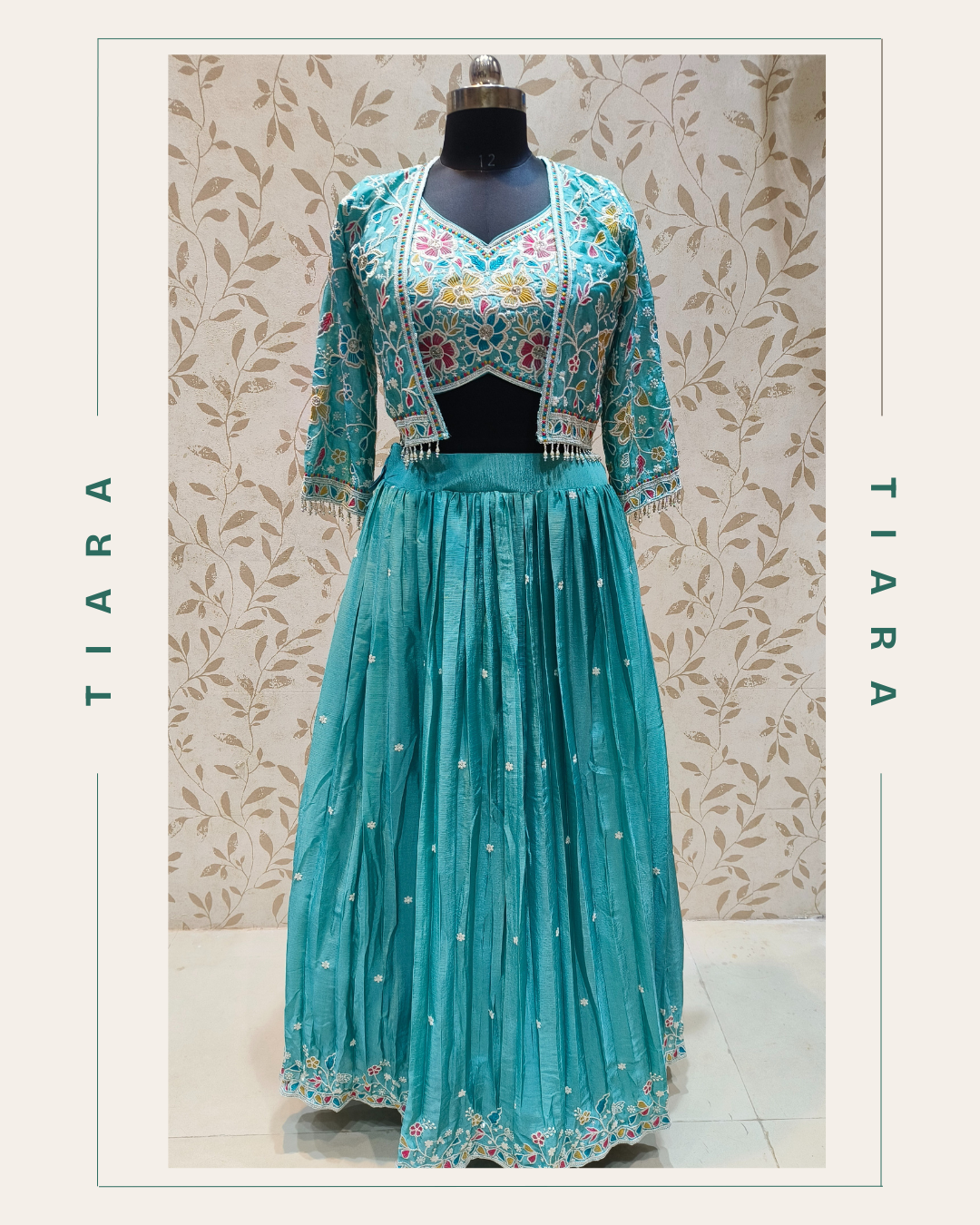Ocean Bloom – Embroidered Lehenga Set 40 
