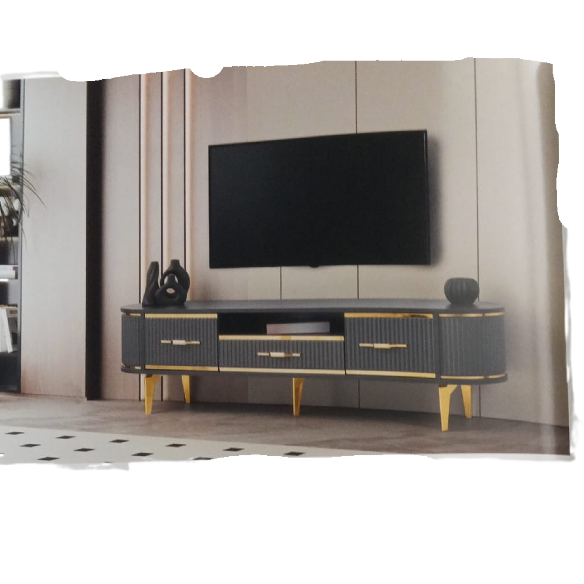 1614 ÖYKÜ TV SEHBASI ANTRASİT GOLD