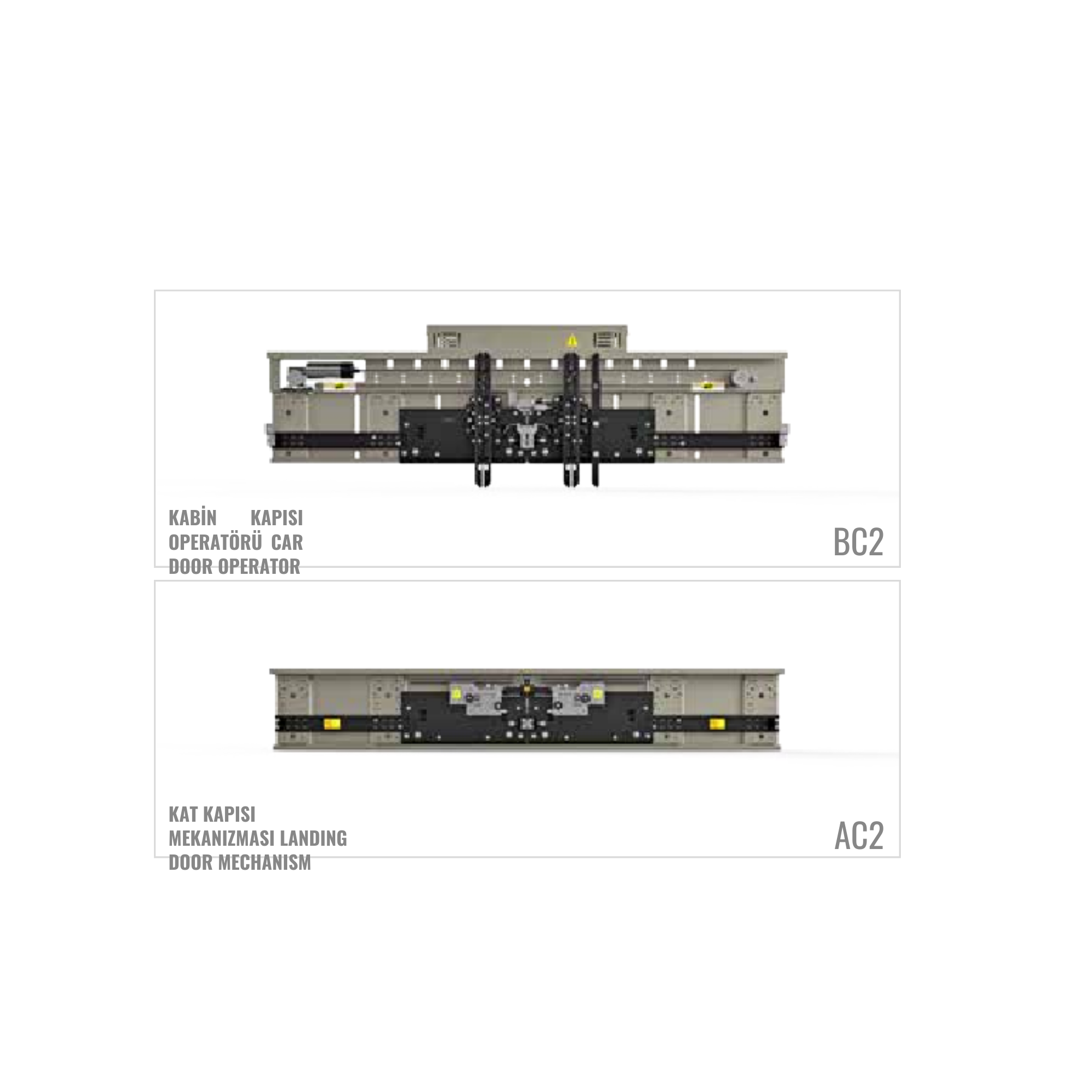 VONAK FULL CAM 2 PANEL MERKEZİ KAPI 