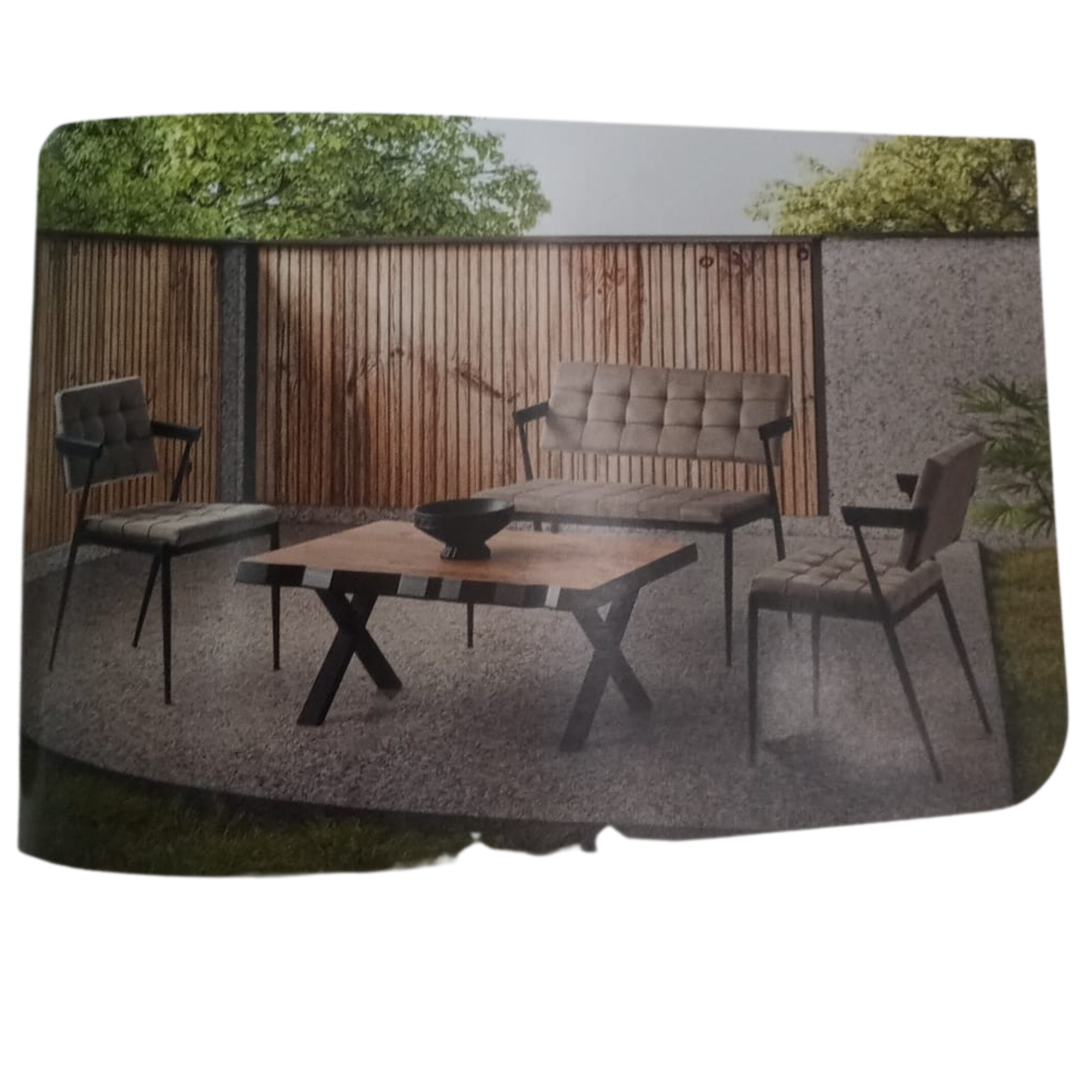 1511 JUMBO ÇAY SETİ + 962 KÜTÜK ORTA SEHBA + 350 JUMBO SANDALYE+ 350-2  JUMBO SIRT BENCH