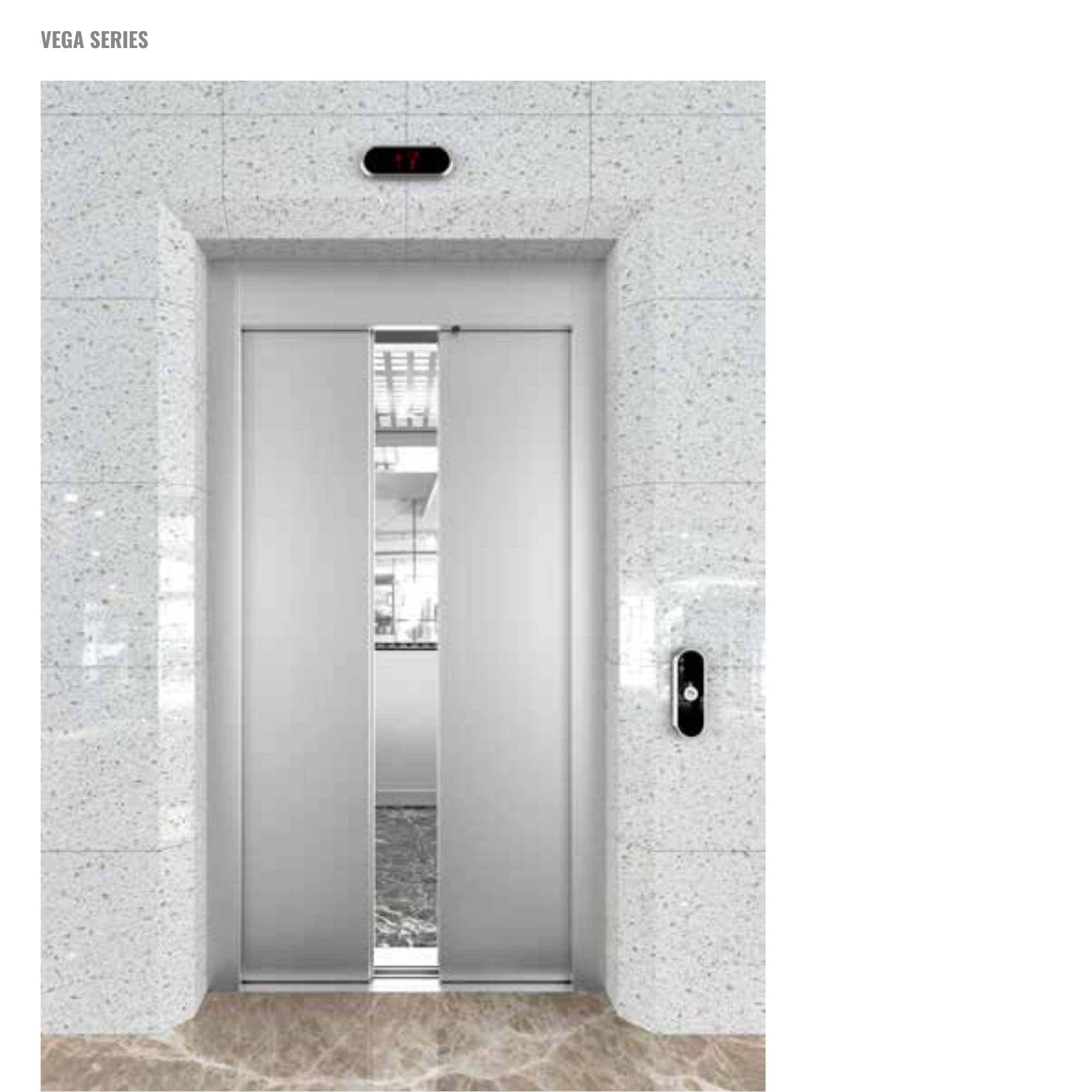 VEGA SERİSİ 2 PANEL MERKEZLİ KAT KAPISI