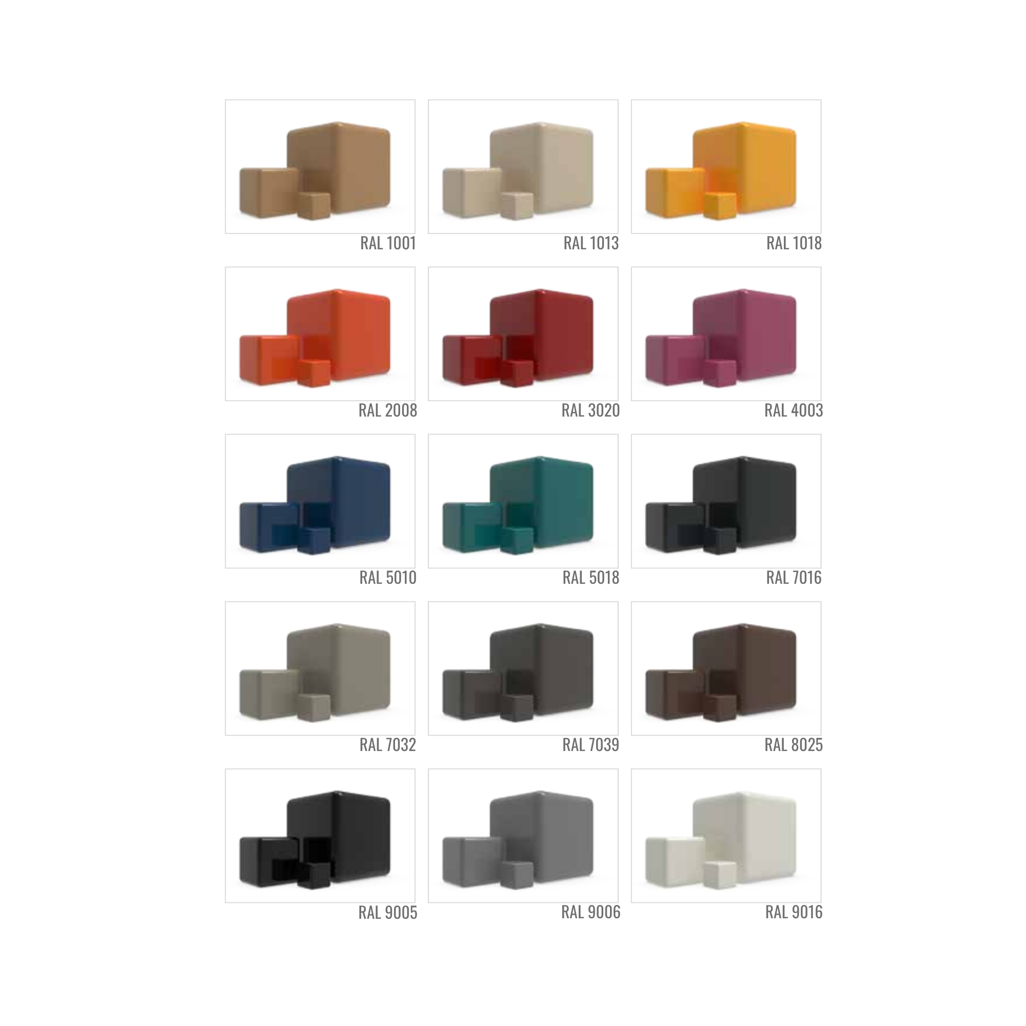 RAL RENK SEÇENEKLERİ