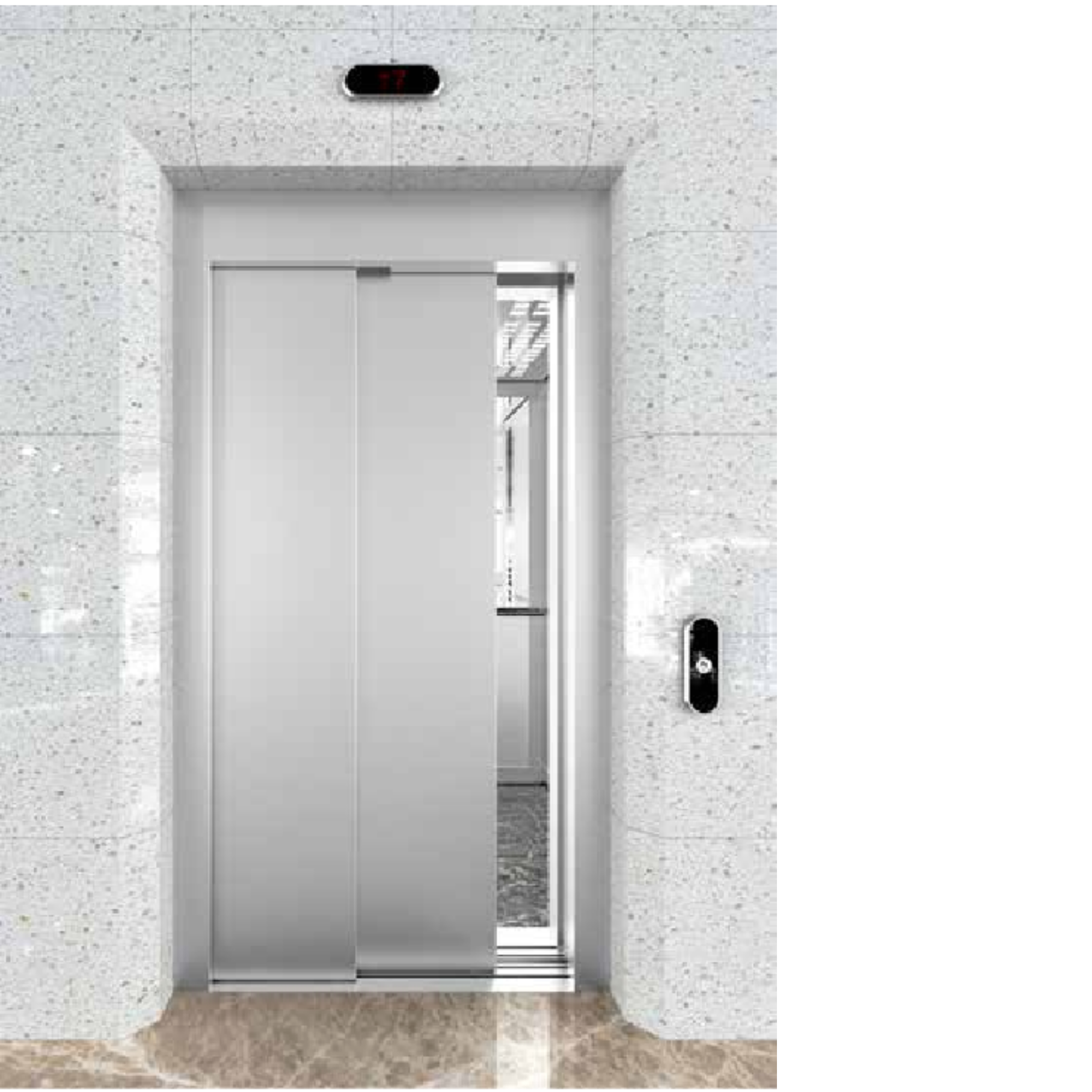 VONAK 2 PANEL TELESKOPİK KAT KAPISI