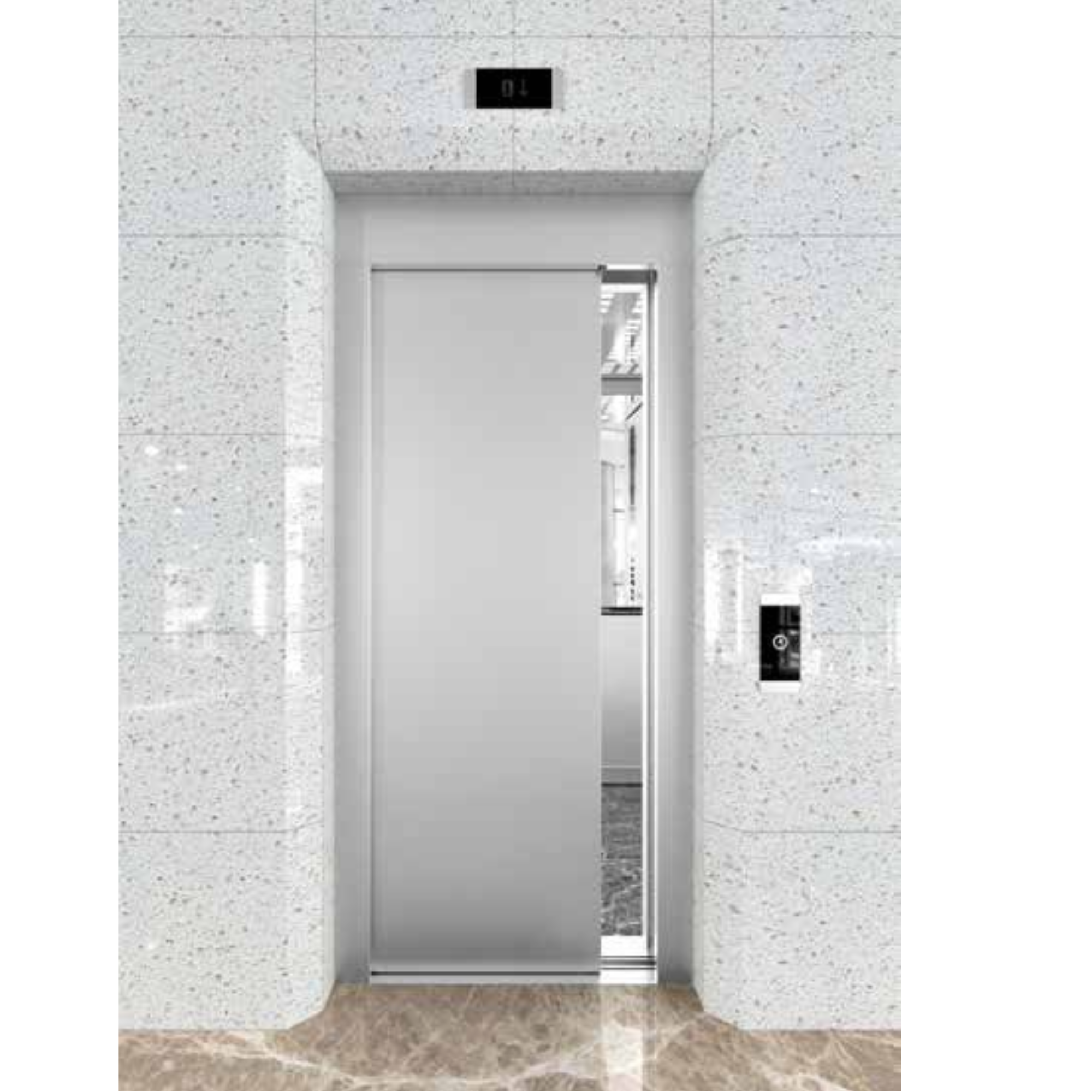 VONAK SERİSİ 1 PANEL TELESKOPİK KAT KAPISI