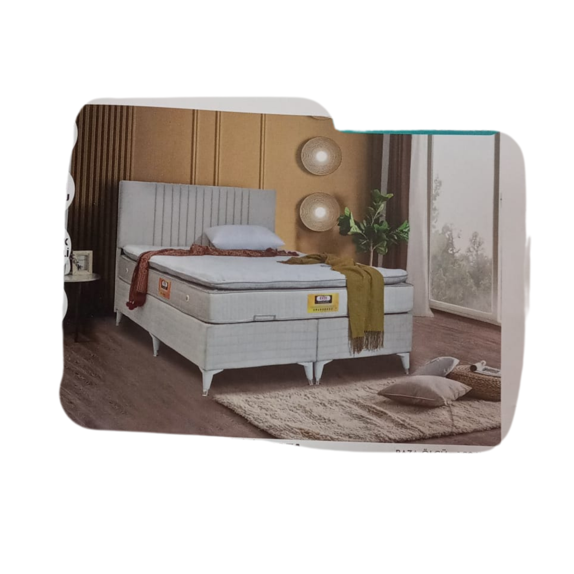 637 THERAPY KREM SERİSİ ÇİFT KİŞİLİK YATAK