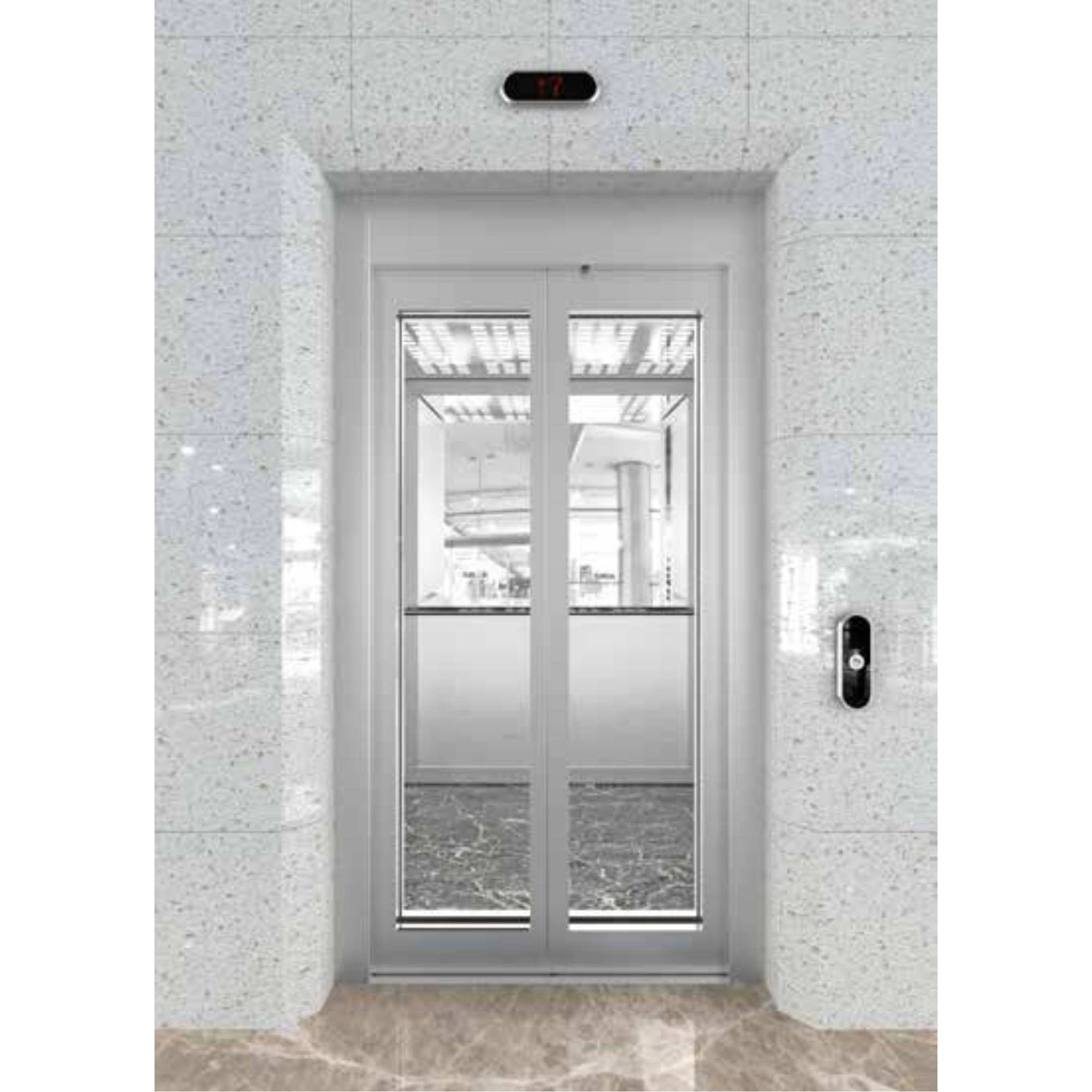 VEGA SERİSİ ÇERÇEVELİ CAM PANEL MERKEZİ KAPI