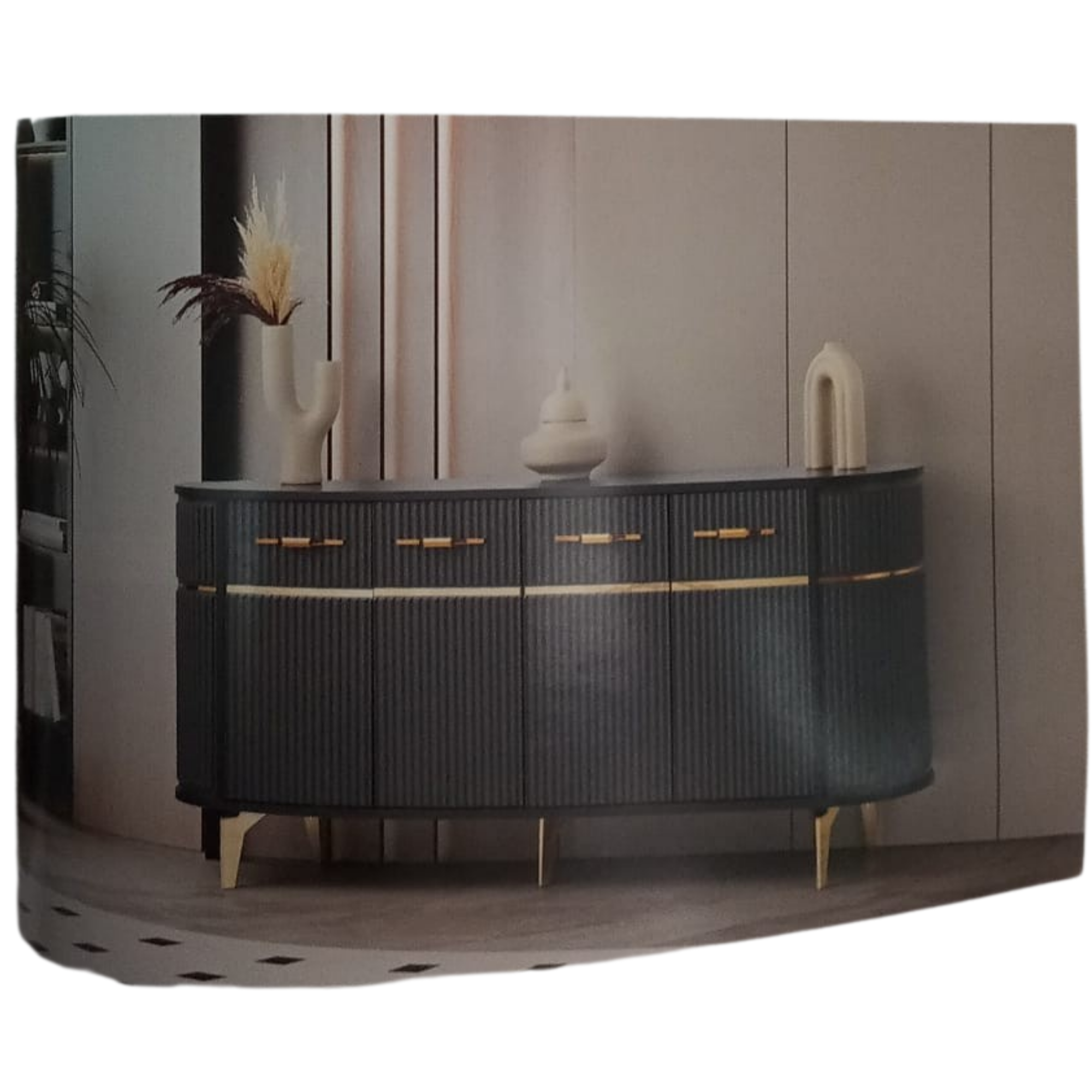 1606 ÖYKÜ KONSOL ANTRASİT GOLD