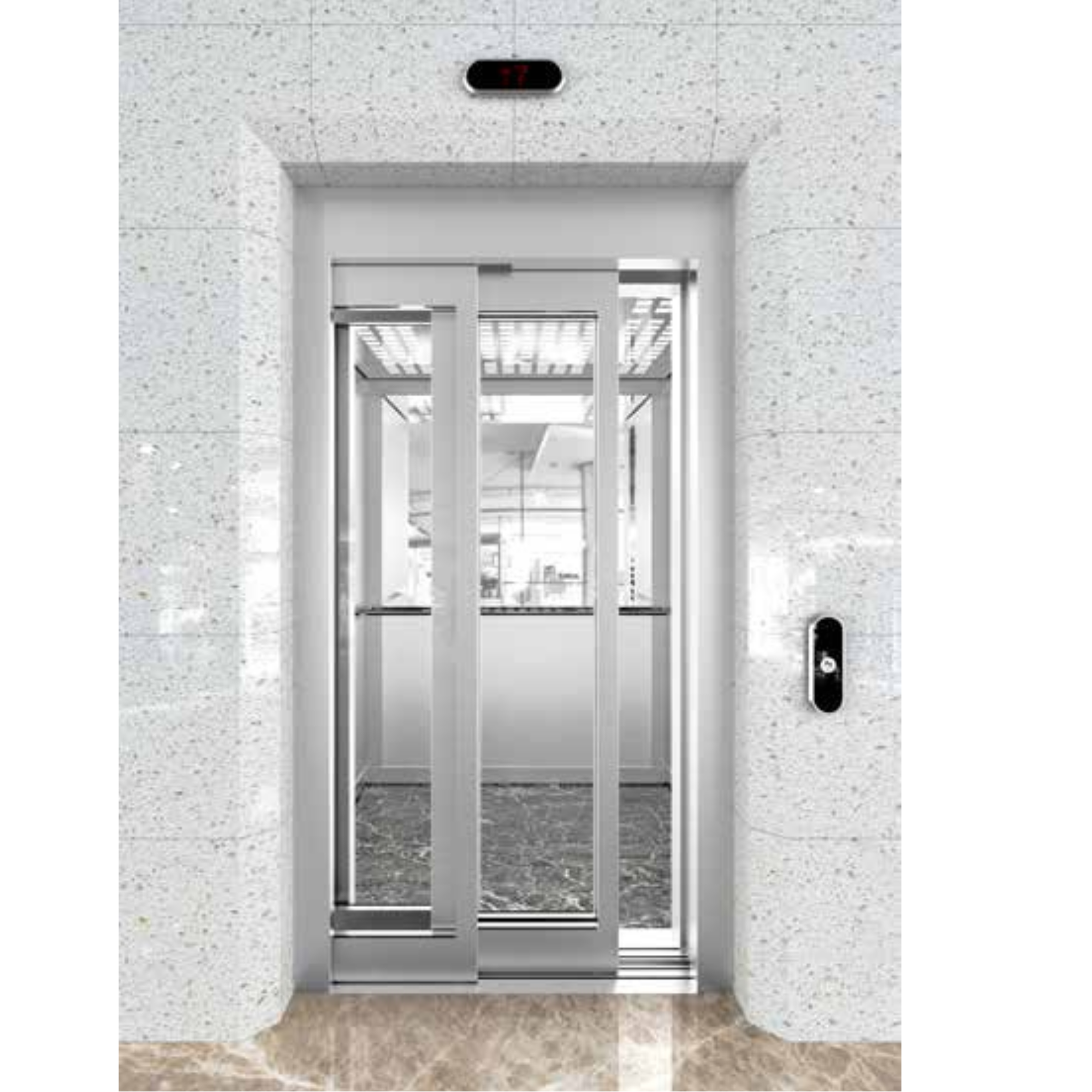 VONAK 2 ÇERÇEVELİ CAM PANEL  TELESKOPİK  KAPI