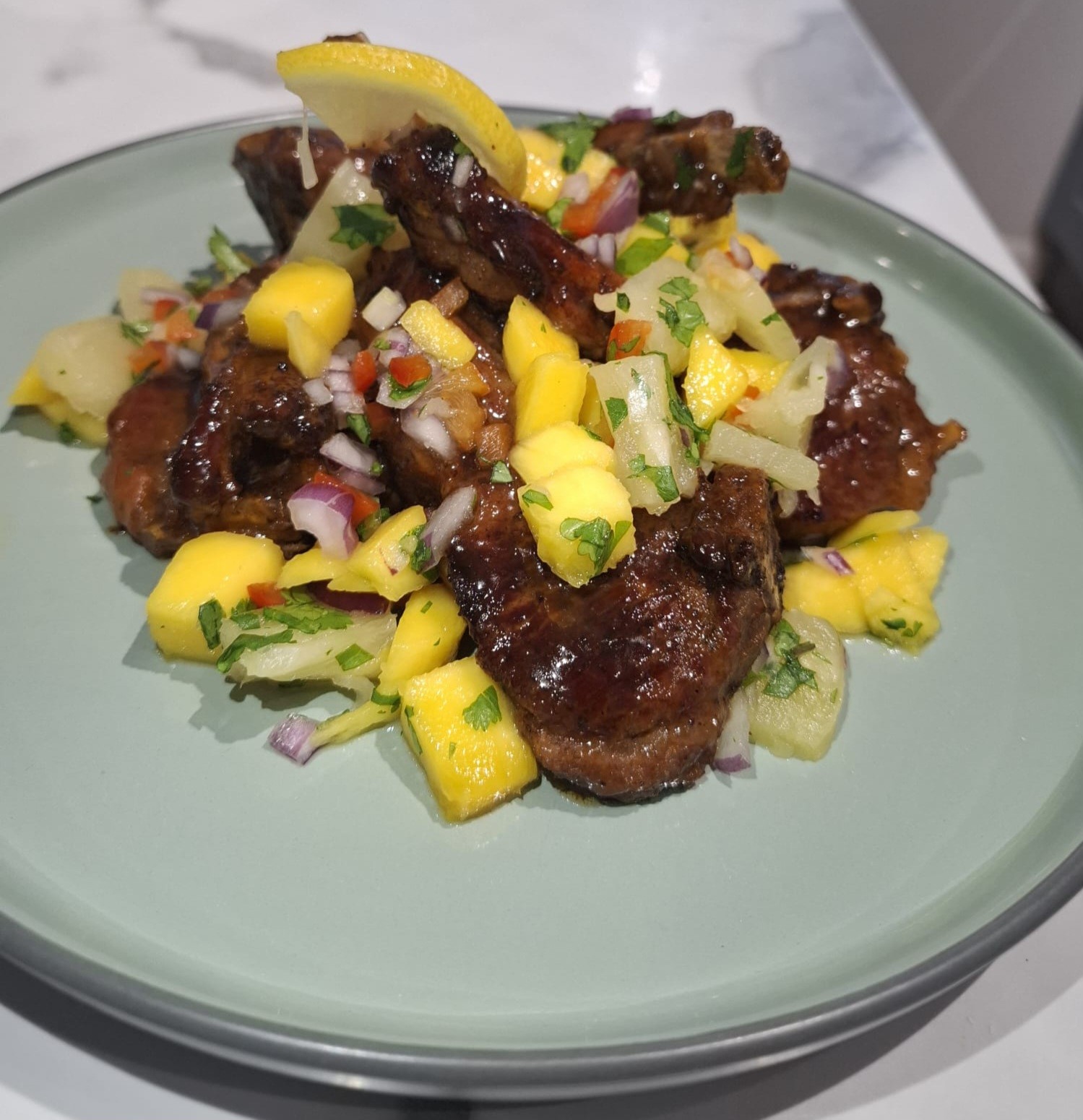 Honey Glazed Herb Lamb Chops