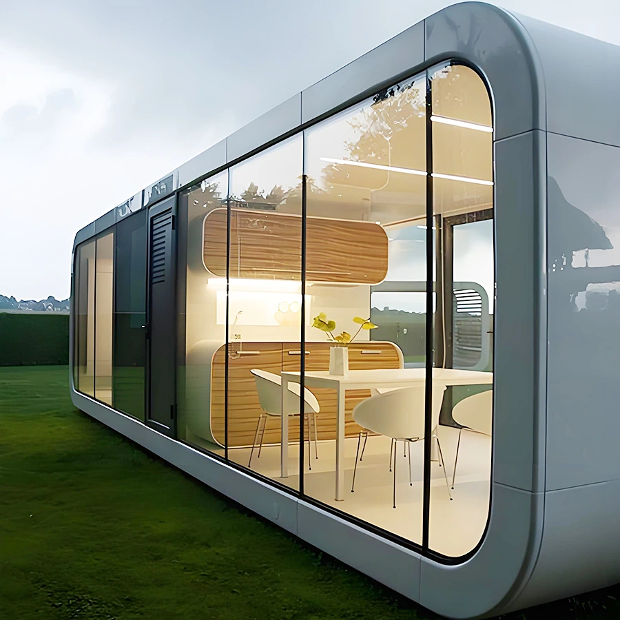 Accommodation Apple Capsule House Fashion Modular Homes For Sale