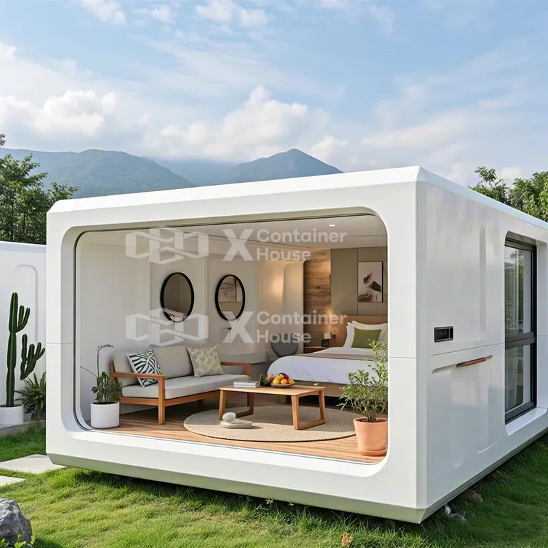 Luxury Prefab Apple Capsule Home Villas Premium Frame Option