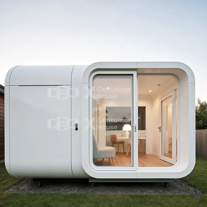 Premium Prefab Apple Capsule Home Modern Aesthetic Finish