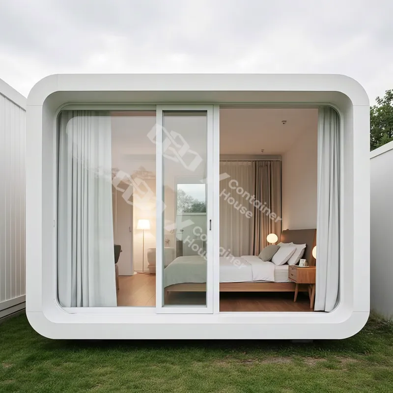 Premium Prefab Apple Capsule Home Modern Aesthetic Finish