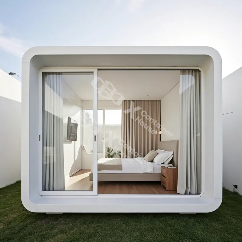 Premium Prefab Apple Capsule Home Modern Aesthetic Finish
