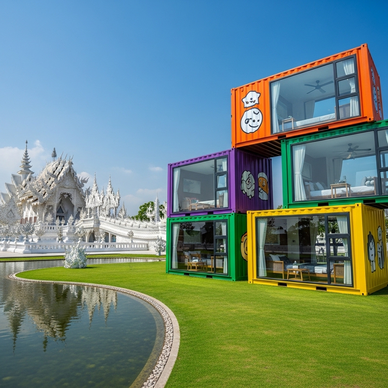 Luxury Container House Commercial Food Shop Comply Law