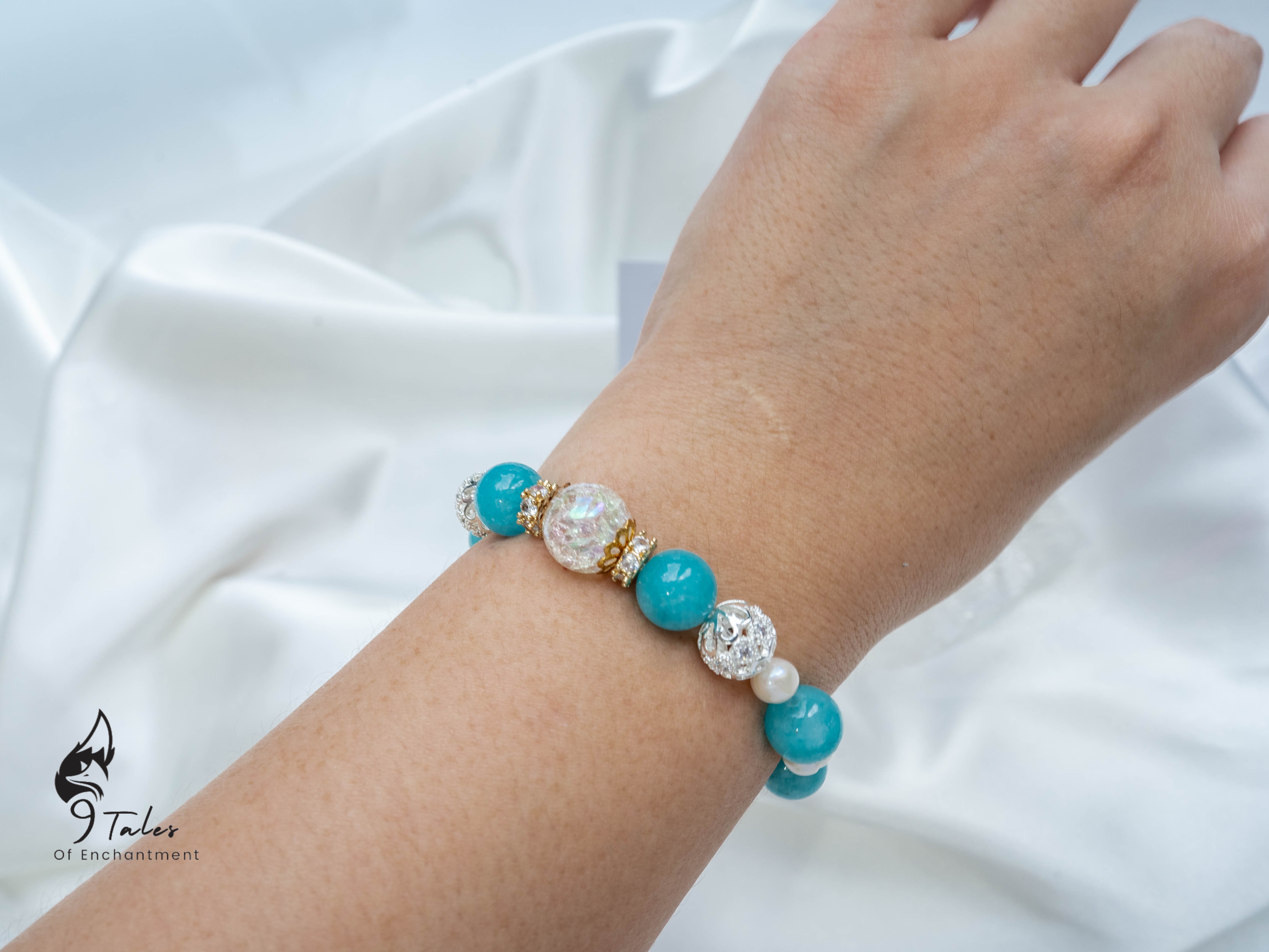 “Ariel” Pisces Magick Spelled Aquamarine Bracelet