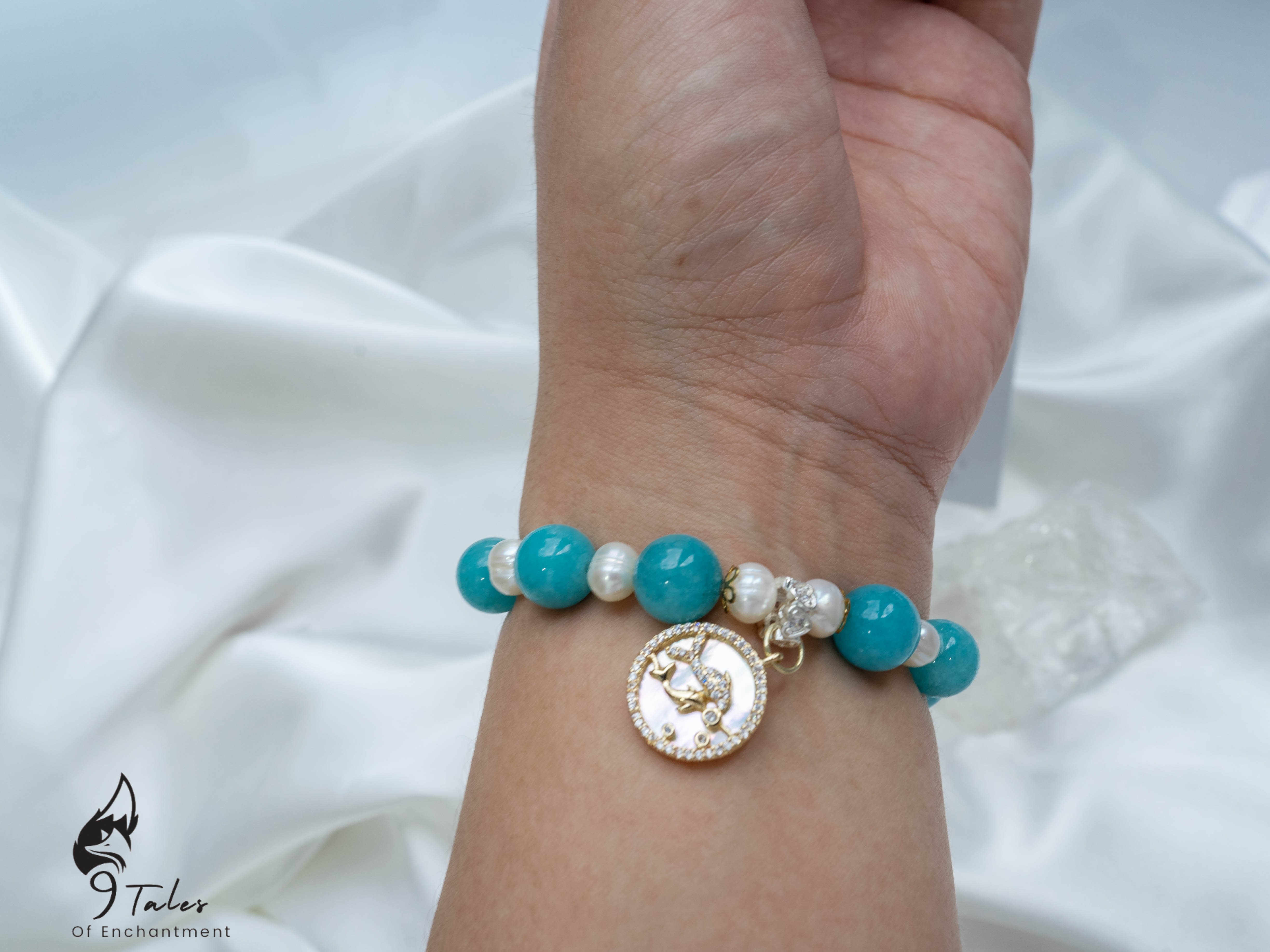 “Ariel” Pisces Magick Spelled Aquamarine Bracelet