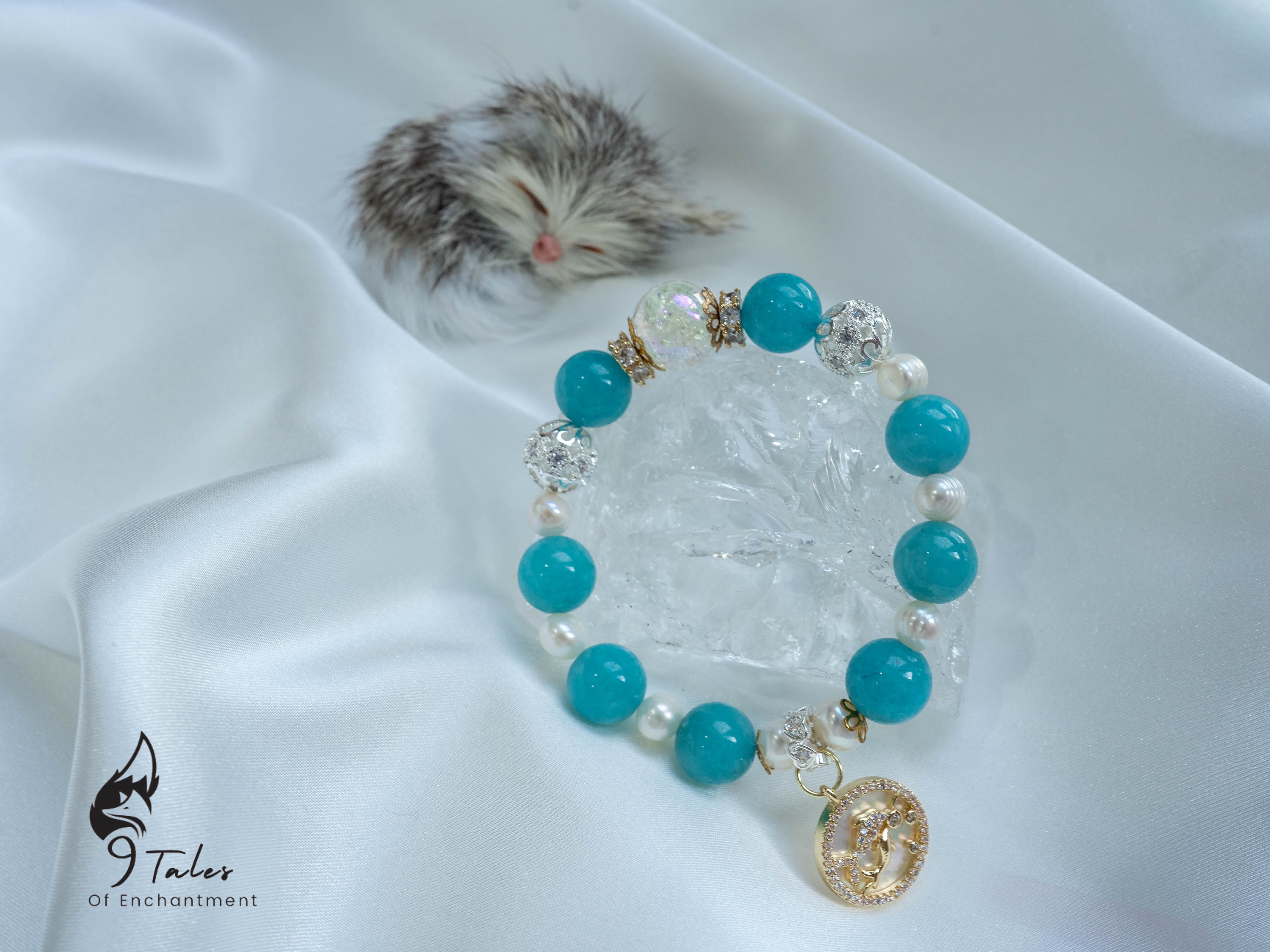“Ariel” Pisces Magick Spelled Aquamarine Bracelet