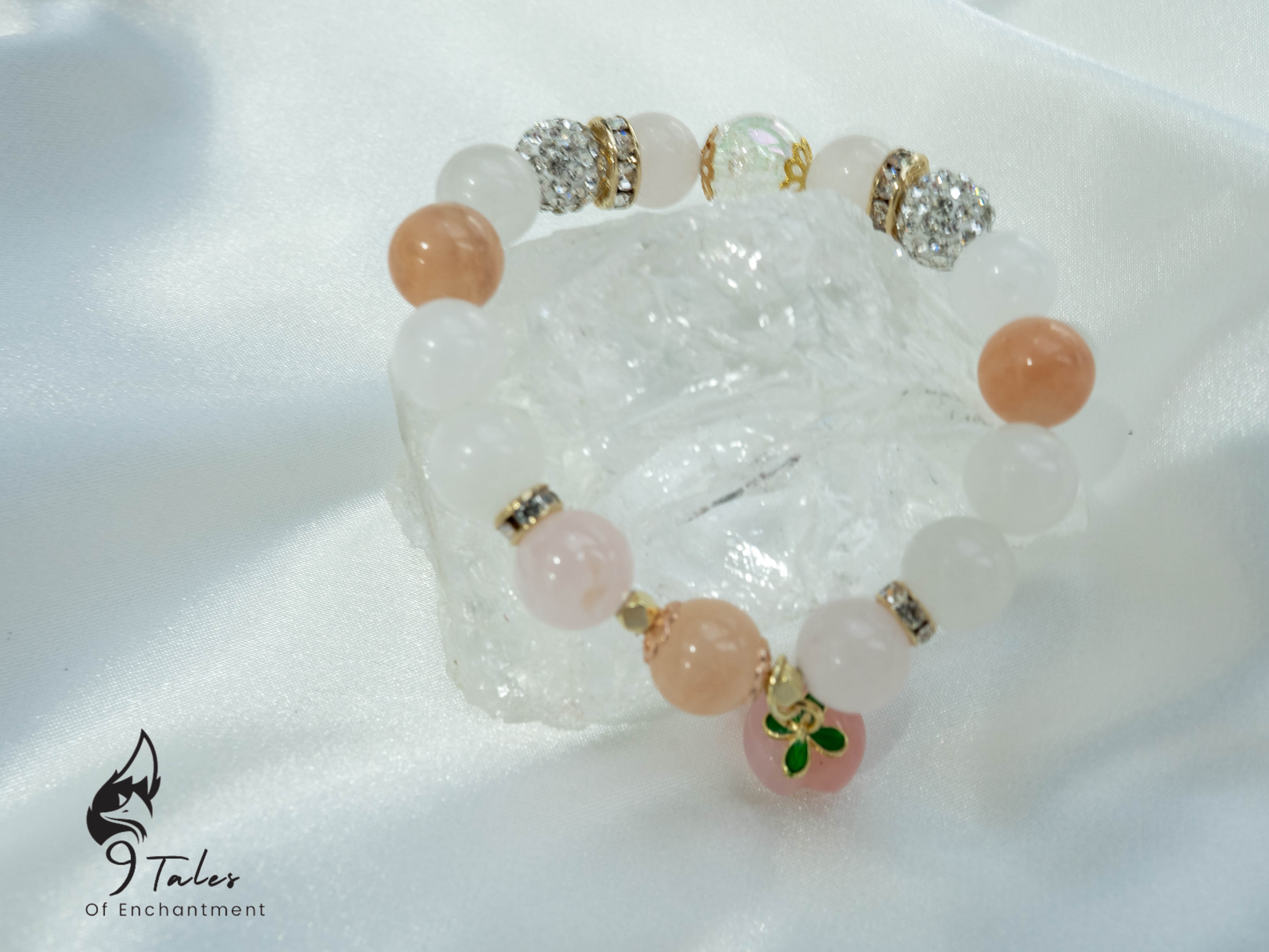 “Love Blossoms” : Love Spell Rose Quartz Aventurine Bracelet 