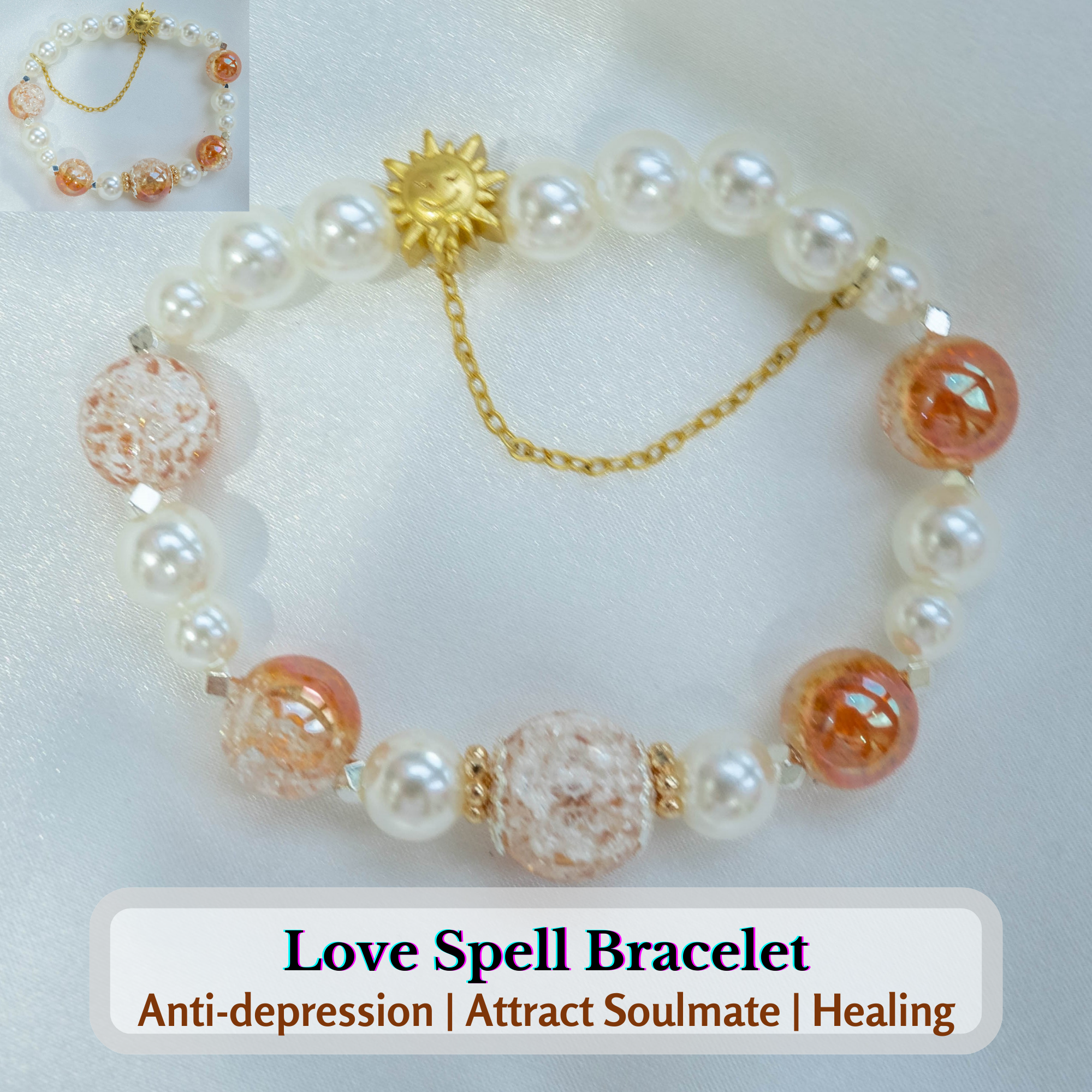 "Sun Is Out " : Anti-depression Love Spell Crystal Bracelet