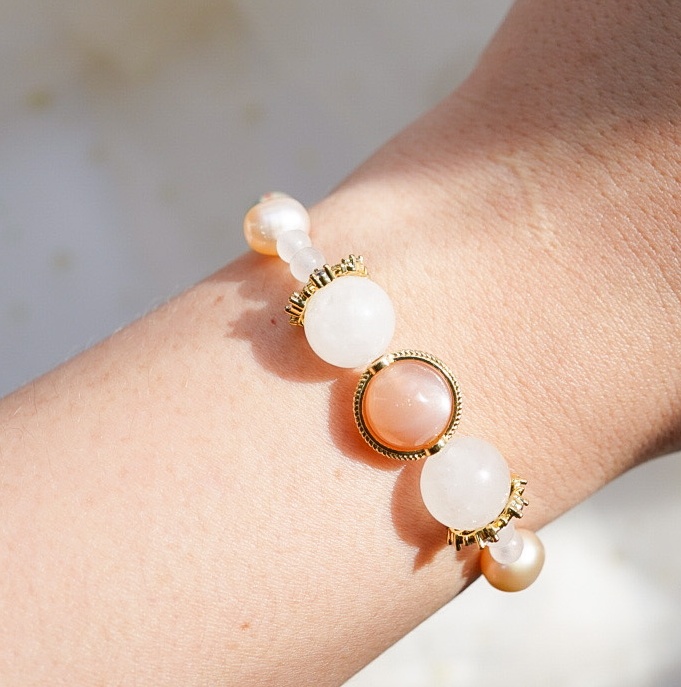 “Seafoam Celestine ” : Lady Aphrodite Love Reconciliation & LDR Reunion Spell Bracelet