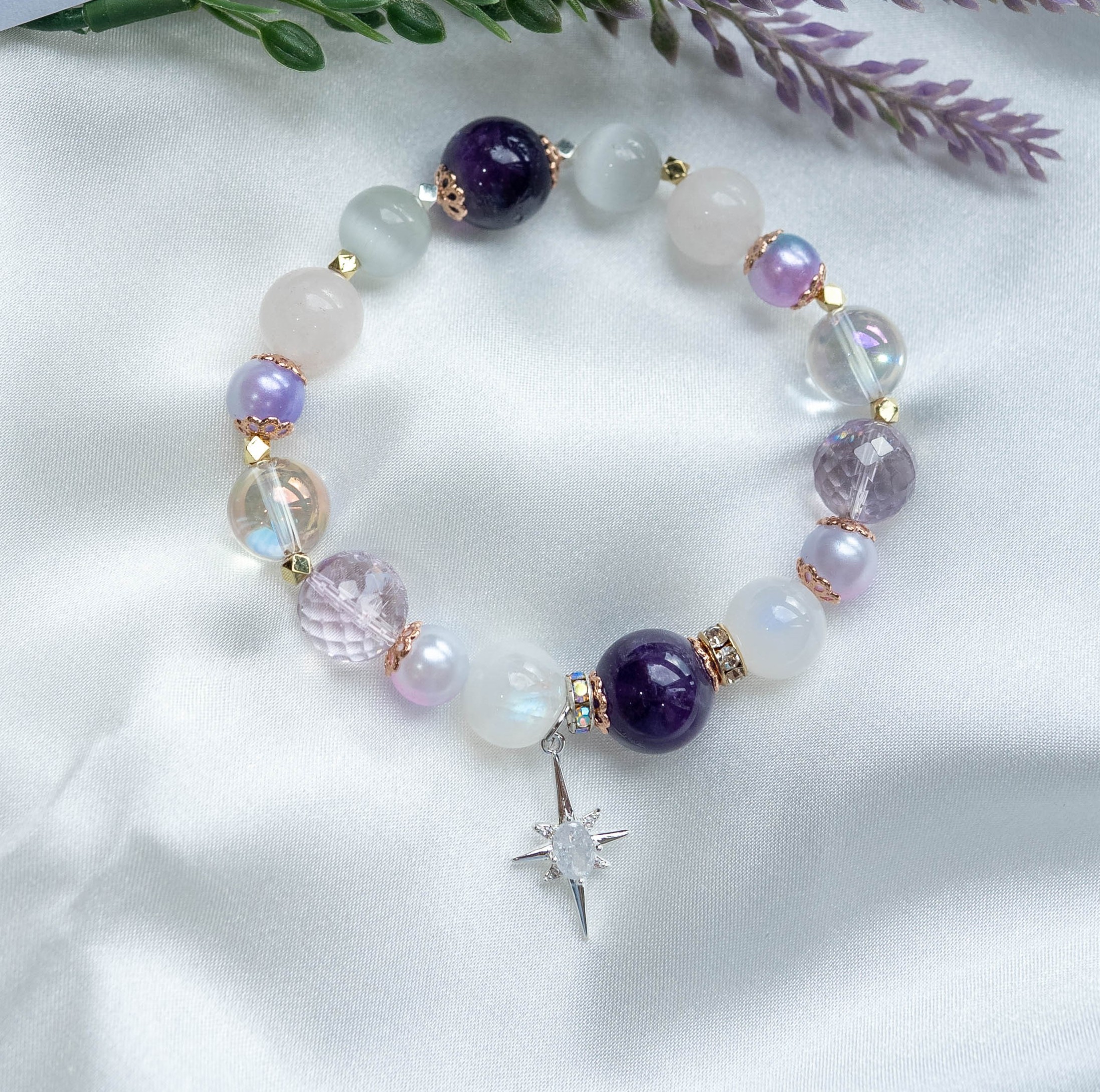 “Inner Peace” : Magick Healing Amethyst Bracelet