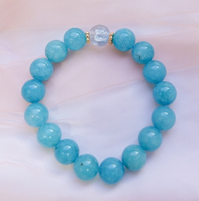 "Once In A Blue Moon": Remove Bad Luck & Protection Aquamarine amulet bracelet
