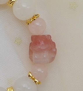 “Haven of 9 Tales" : Love & Charisma, Wealth & Luck Spelled Rose Quartz with Pearls Bracelet