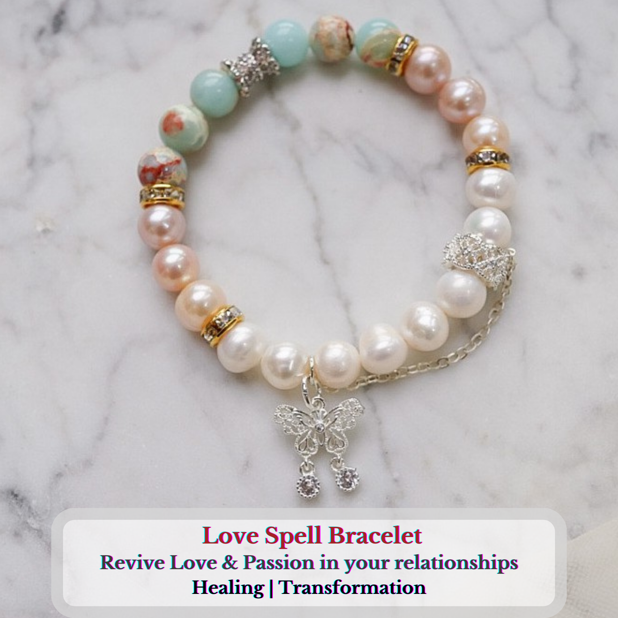 “Reignition Silver" : Manifest Love and Attract Passion Bracelet 