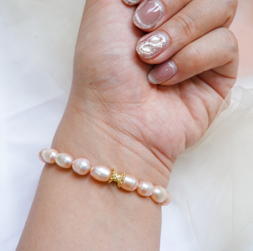 "My Disney Princess" : Manifestation Accelerator Pink Freshwater Pearl Bracelet | Magick lucky love amulet