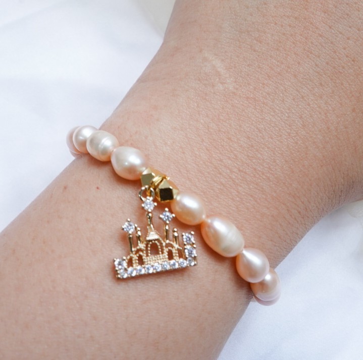 "My Disney Princess" : Manifestation Accelerator Pink Freshwater Pearl Bracelet | Magick lucky love amulet